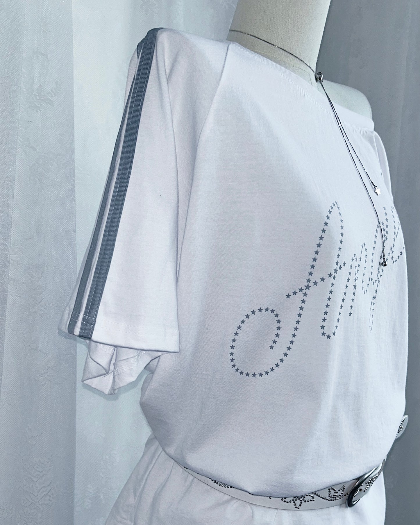 ★𝐒𝐭𝐚𝐫 𝐀𝐧𝐠𝐞𝐥 𝐃𝐫𝐨𝐩 𝐒𝐡𝐨𝐮𝐥𝐝𝐞𝐫 𝐓𝐞𝐞 - 𝐖𝐡𝐢𝐭𝐞
