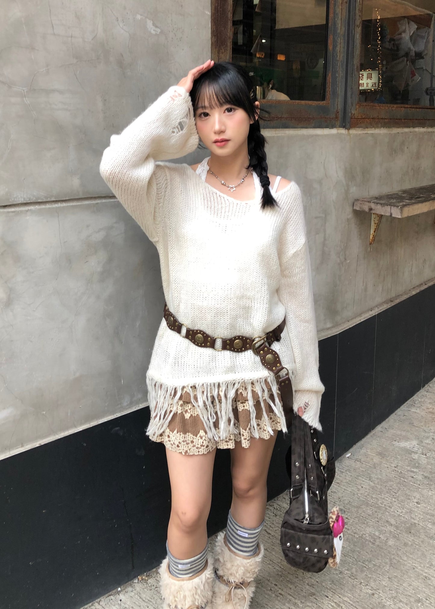 𝐒𝐚𝐯𝐢𝐧𝐚 𝐊𝐧𝐢𝐭 𝐑𝐮𝐟𝐟𝐥𝐞 𝐒𝐤𝐢𝐫𝐭