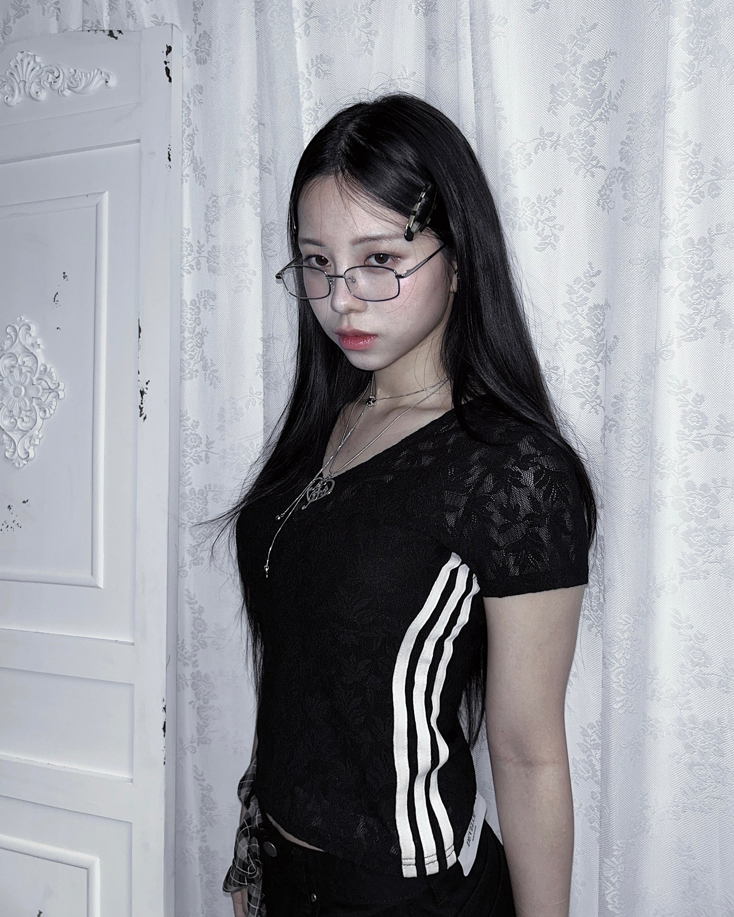 𝐄𝐳𝐢𝐚 𝐕 𝐍𝐞𝐜𝐤 𝐋𝐚𝐜𝐞 𝐁𝐥𝐨𝐤𝐞𝐭𝐭𝐞 𝐓𝐞𝐞 - 𝐁𝐥𝐚𝐜𝐤