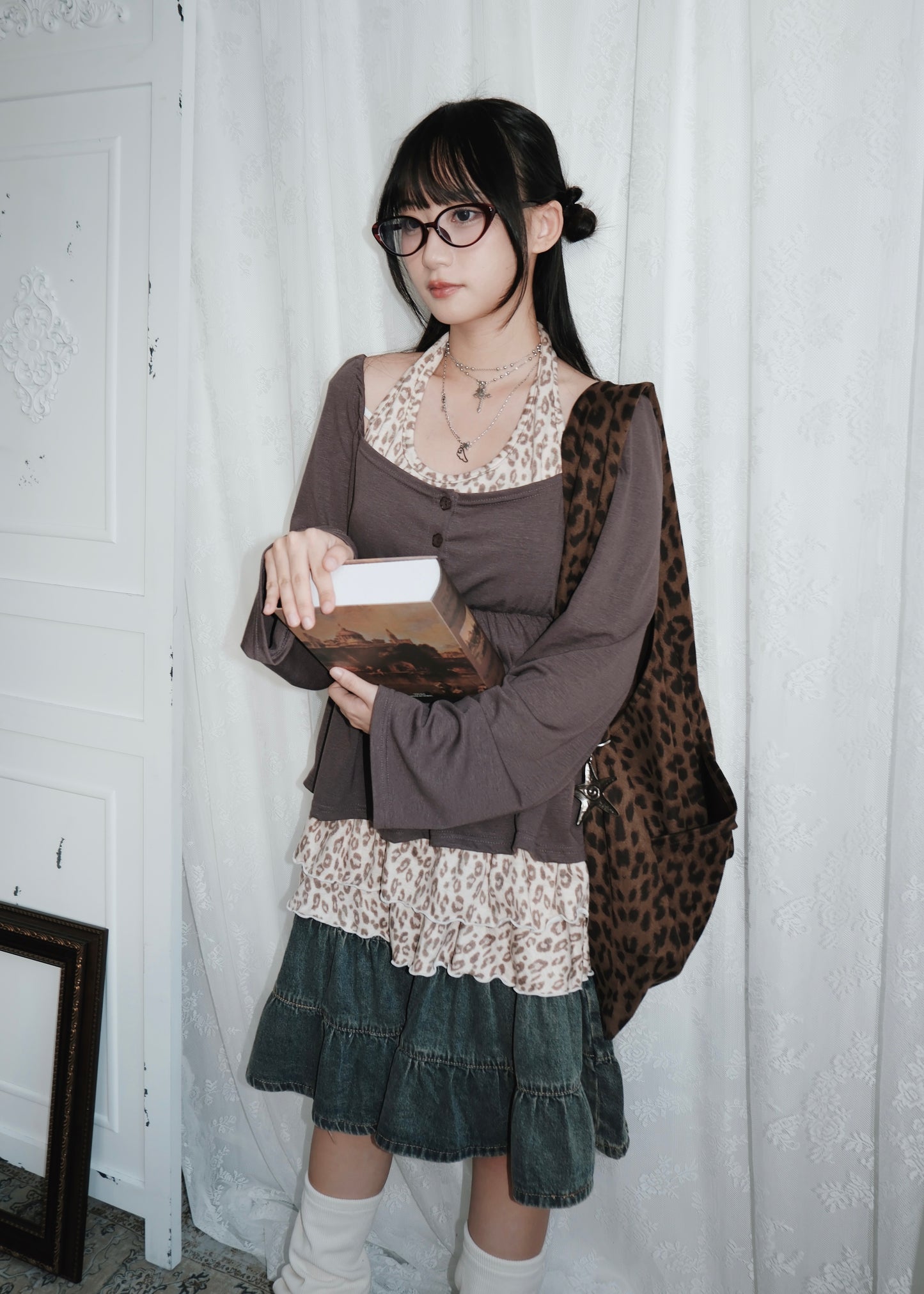 𝐌𝐢𝐤𝐚 𝐅𝐥𝐨𝐰𝐞𝐫 𝐏𝐮𝐟𝐟 𝐒𝐥𝐞𝐞𝐯𝐞 𝐓𝐨𝐩 - 𝐌𝐨𝐜𝐡𝐚