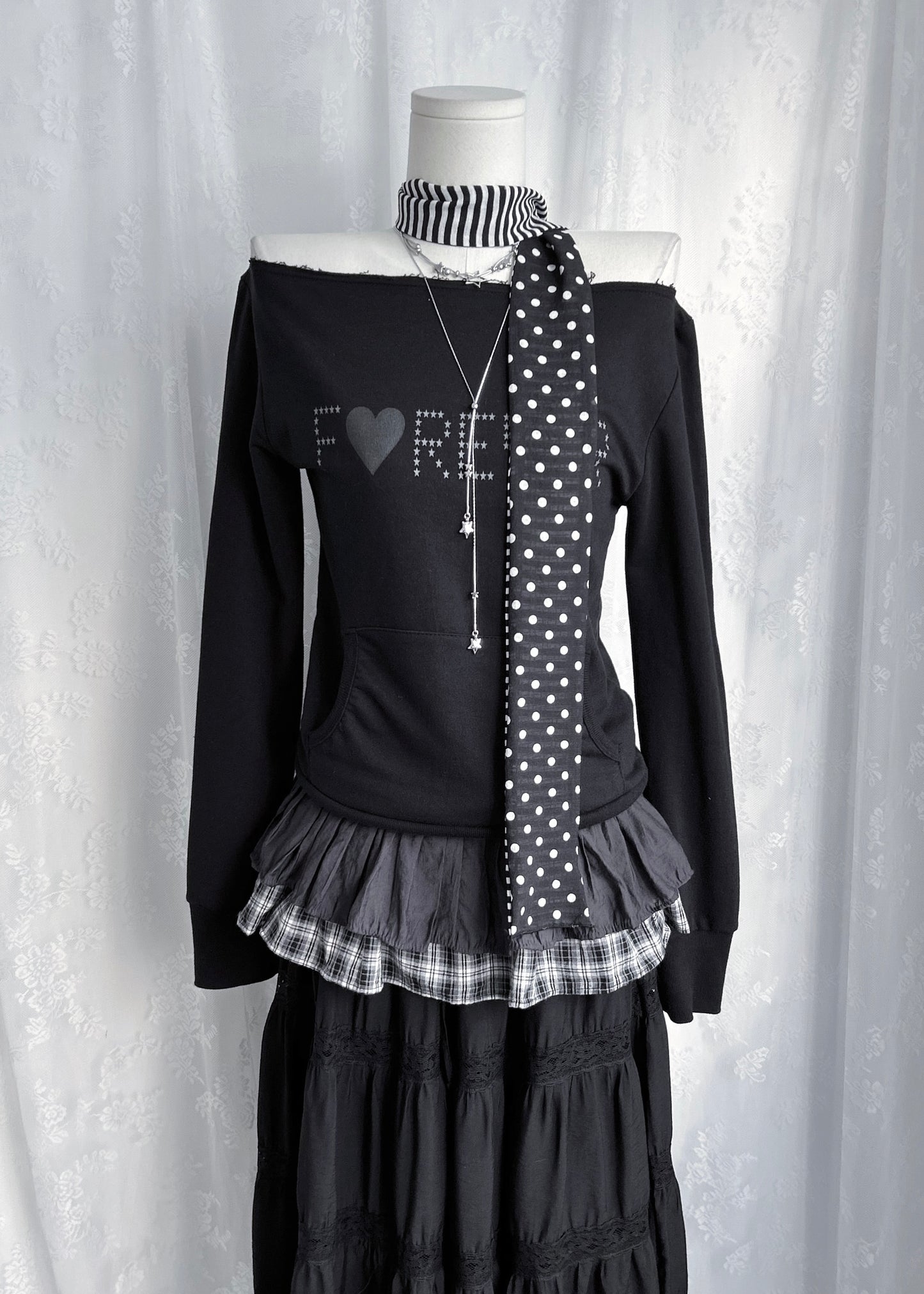 𝐓𝐰𝐨 𝐖𝐚𝐲 𝐂𝐡𝐞𝐜𝐤𝐞𝐝 𝐑𝐮𝐟𝐟𝐥𝐞 𝐋𝐚𝐲𝐞𝐫𝐢𝐧𝐠 𝐒𝐤𝐢𝐫𝐭