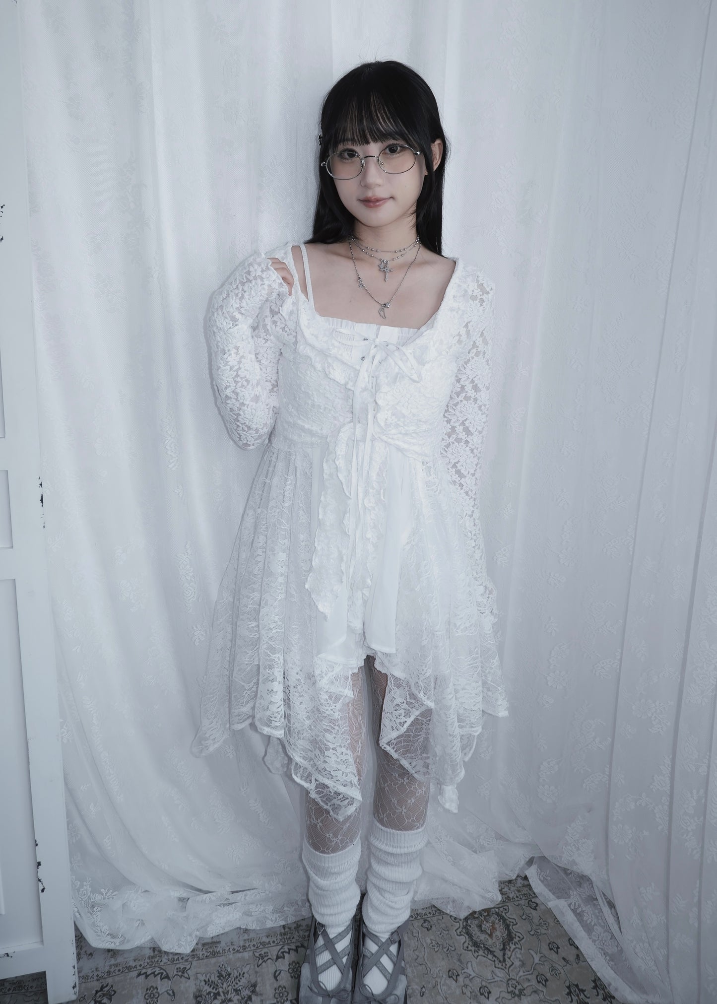 𝐕𝐚𝐥𝐞𝐫𝐢𝐞𝐭𝐭𝐚 𝐋𝐚𝐜𝐞 𝐅𝐚𝐢𝐫𝐲 𝐃𝐫𝐞𝐬𝐬 - 𝐖𝐡𝐢𝐭𝐞