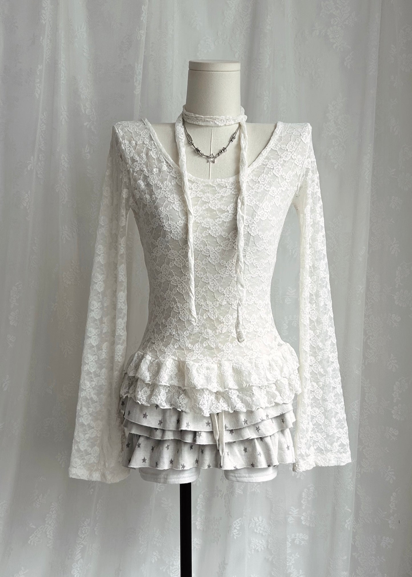 𝐒𝐭𝐚𝐫𝐫𝐲 𝐒𝐤𝐲 𝐑𝐮𝐟𝐟𝐥𝐞 𝐌𝐢𝐧𝐢 𝐒𝐤𝐨𝐫𝐭 - 𝐂𝐫𝐞𝐚𝐦