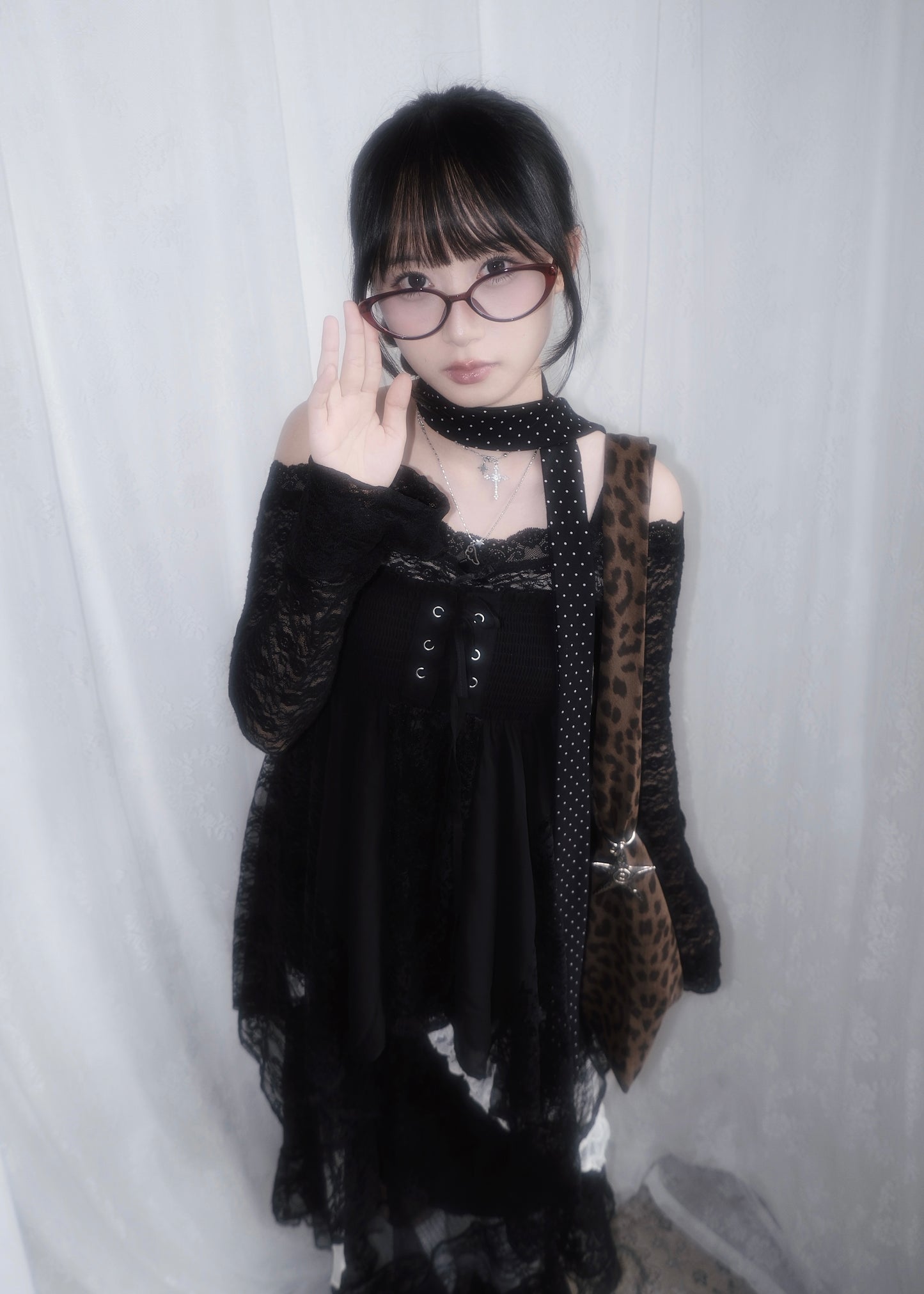 𝐏𝐨𝐥𝐤𝐚 𝐃𝐨𝐭 𝐒𝐜𝐚𝐫𝐟 - 𝐁𝐥𝐚𝐜𝐤