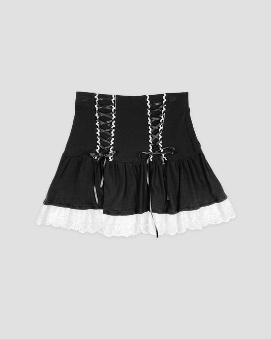 𝐋𝐚𝐯𝐢𝐧𝐢𝐚 𝐋𝐚𝐜𝐞 𝐔𝐩 𝐑𝐢𝐛𝐛𝐨𝐧 𝐌𝐢𝐧𝐢 𝐒𝐤𝐢𝐫𝐭