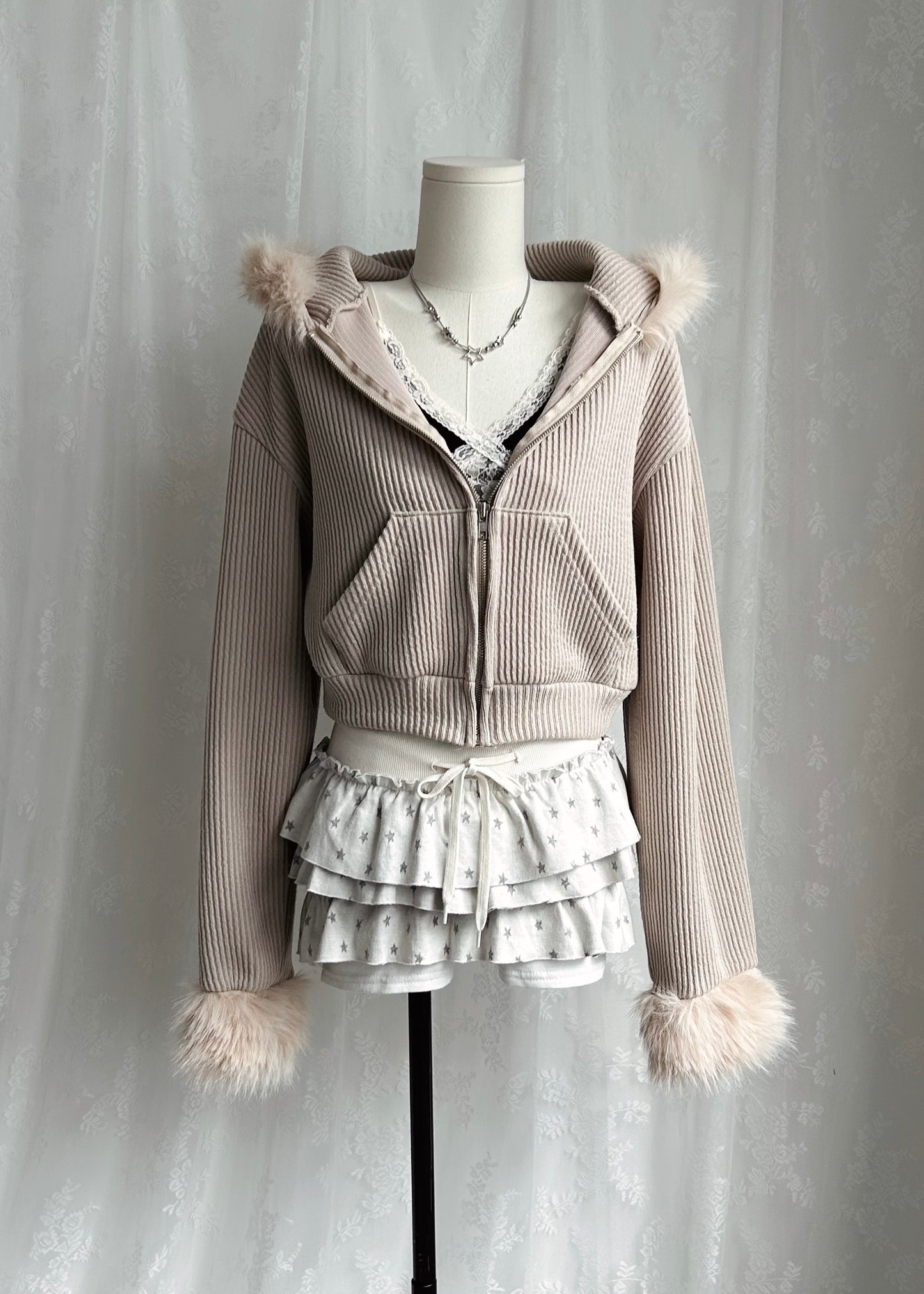 𝐒𝐭𝐚𝐫𝐫𝐲 𝐒𝐤𝐲 𝐑𝐮𝐟𝐟𝐥𝐞 𝐌𝐢𝐧𝐢 𝐒𝐤𝐨𝐫𝐭 - 𝐂𝐫𝐞𝐚𝐦