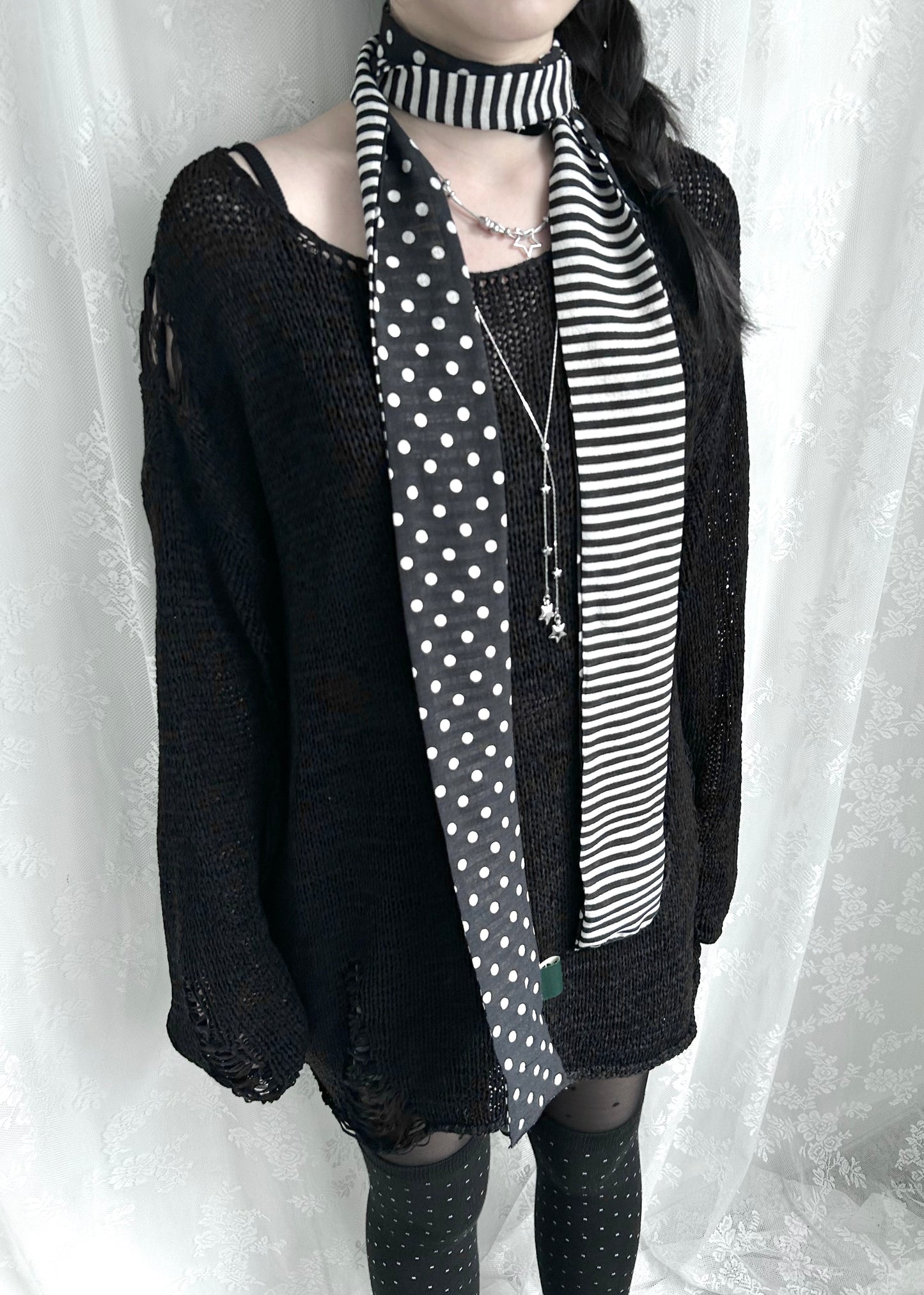 𝐏𝐨𝐥𝐤𝐚 𝐃𝐨𝐭 𝐒𝐭𝐫𝐢𝐩𝐞 𝐒𝐜𝐚𝐫𝐟