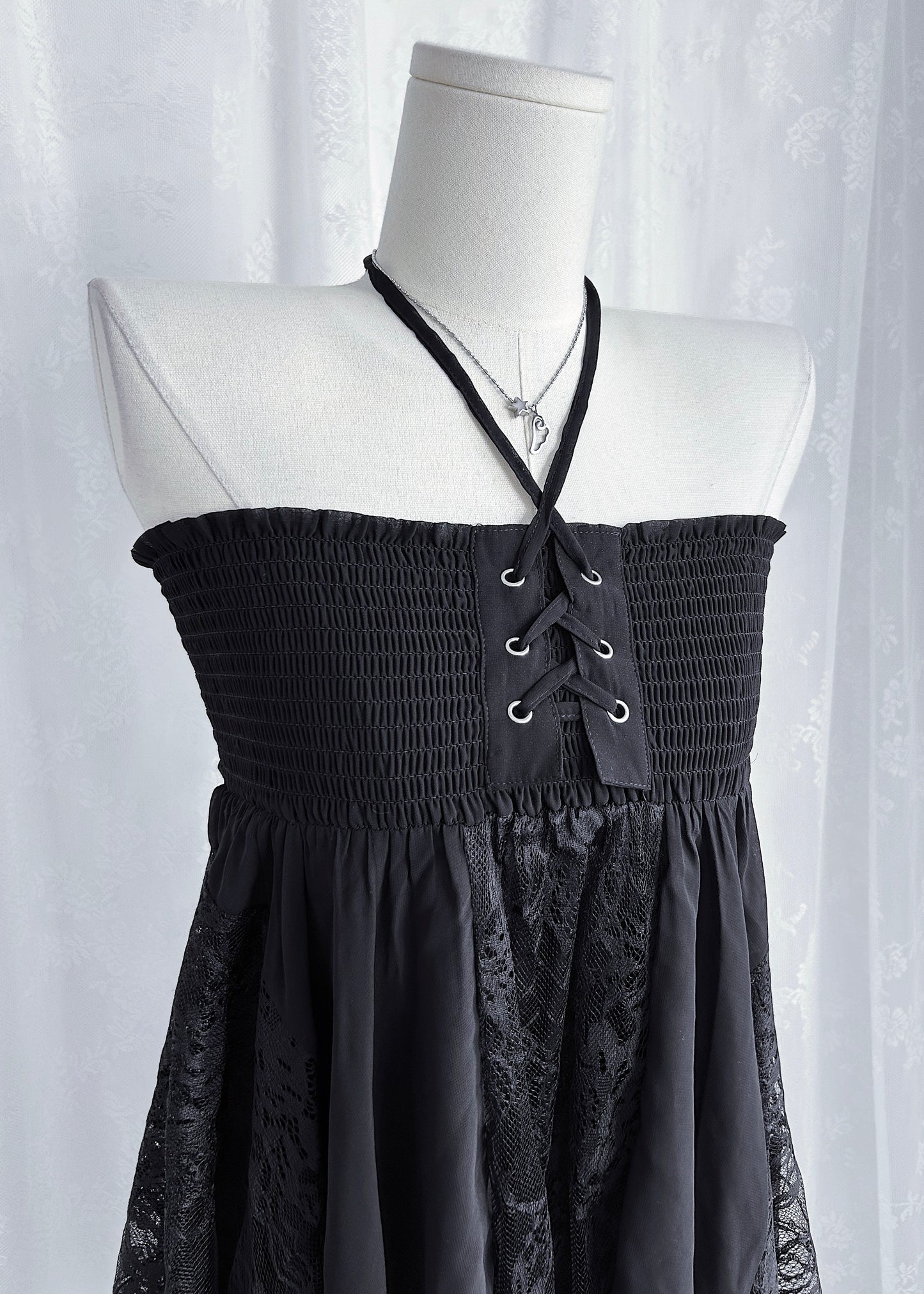 𝐕𝐚𝐥𝐞𝐫𝐢𝐞𝐭𝐭𝐚 𝐋𝐚𝐜𝐞 𝐅𝐚𝐢𝐫𝐲 𝐃𝐫𝐞𝐬𝐬 - 𝐁𝐥𝐚𝐜𝐤