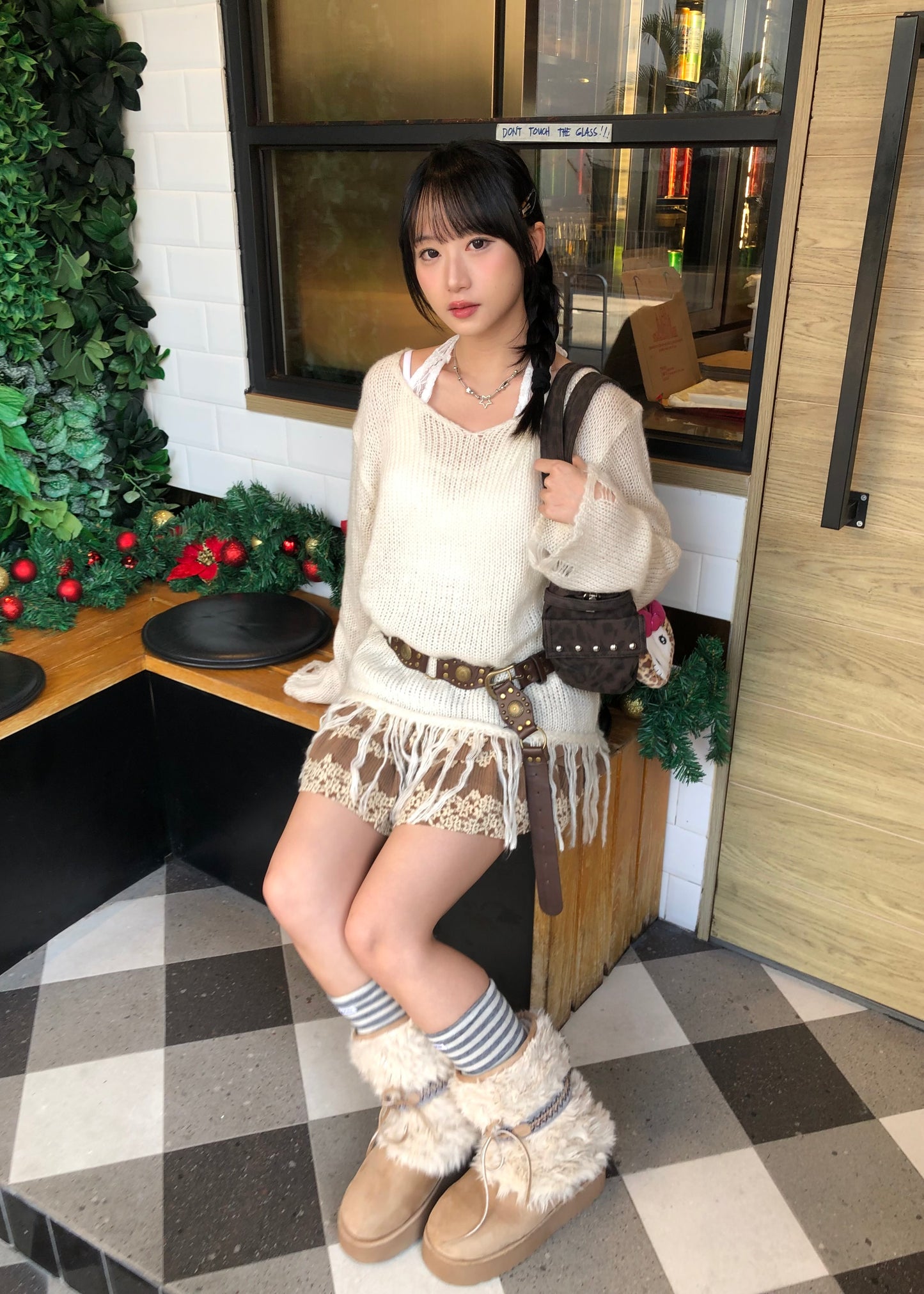 𝐒𝐚𝐯𝐢𝐧𝐚 𝐊𝐧𝐢𝐭 𝐑𝐮𝐟𝐟𝐥𝐞 𝐒𝐤𝐢𝐫𝐭