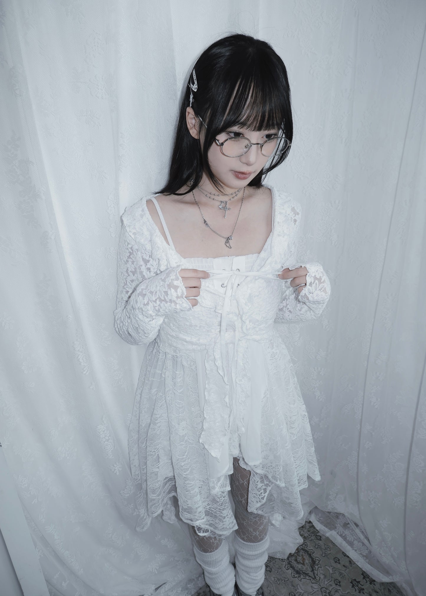 𝐕𝐚𝐥𝐞𝐫𝐢𝐞𝐭𝐭𝐚 𝐋𝐚𝐜𝐞 𝐅𝐚𝐢𝐫𝐲 𝐃𝐫𝐞𝐬𝐬 - 𝐖𝐡𝐢𝐭𝐞