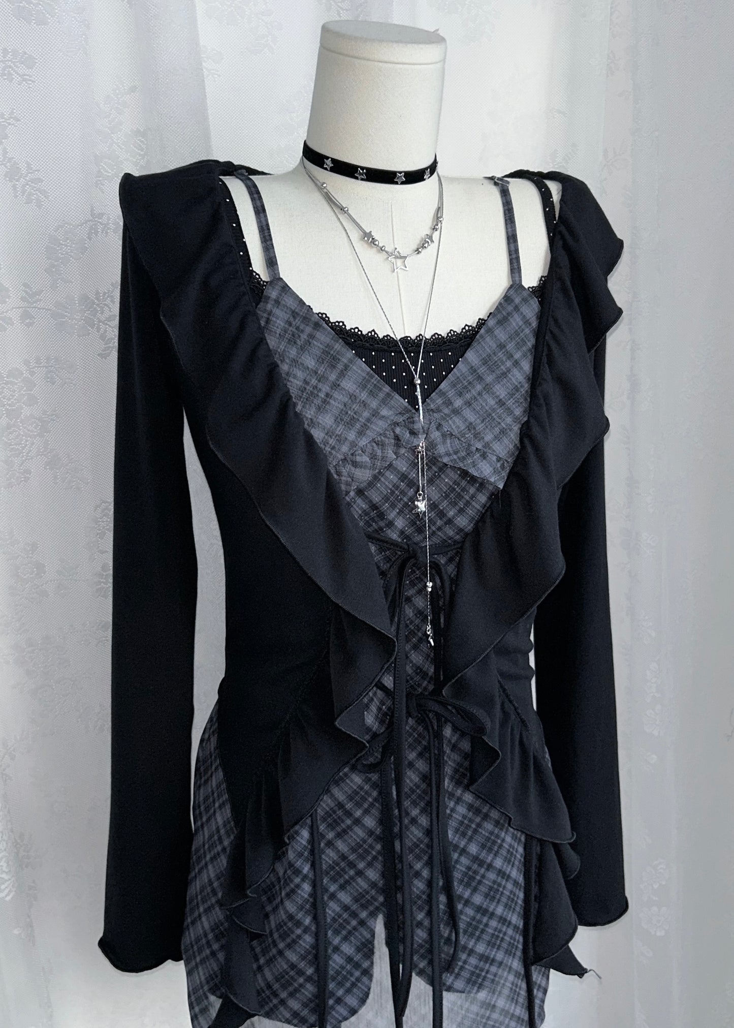 𝐏𝐨𝐥𝐤𝐚 𝐃𝐨𝐭𝐬 𝐋𝐚𝐜𝐞 𝐓𝐚𝐧𝐤 𝐓𝐨𝐩 - 𝐁𝐥𝐚𝐜𝐤