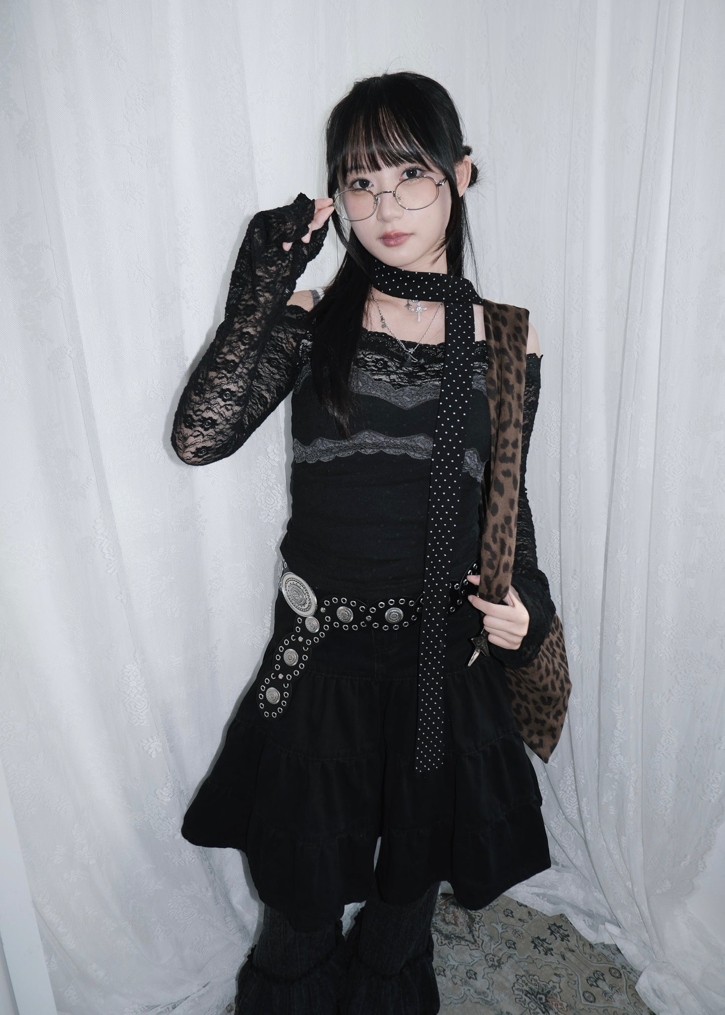 𝐋𝐚𝐜𝐞 𝐏𝐨𝐥𝐤𝐚 𝐃𝐨𝐭 𝐌𝐞𝐬𝐡 𝐓𝐚𝐧𝐤 𝐓𝐨𝐩 - 𝐁𝐥𝐚𝐜𝐤