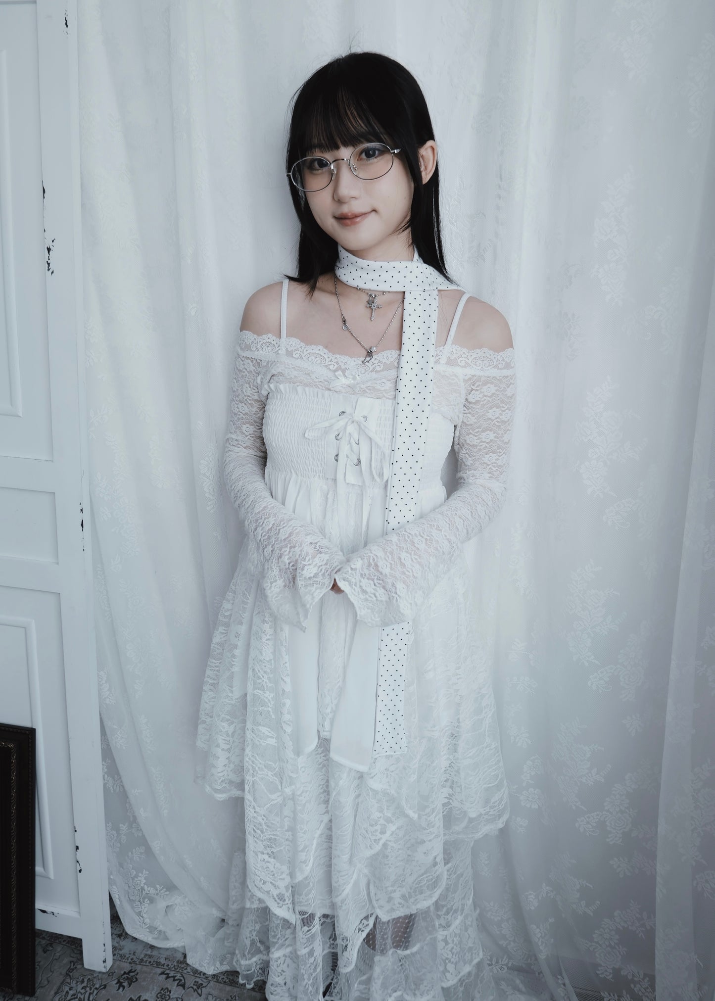 𝐕𝐚𝐥𝐞𝐫𝐢𝐞𝐭𝐭𝐚 𝐋𝐚𝐜𝐞 𝐅𝐚𝐢𝐫𝐲 𝐃𝐫𝐞𝐬𝐬 - 𝐖𝐡𝐢𝐭𝐞