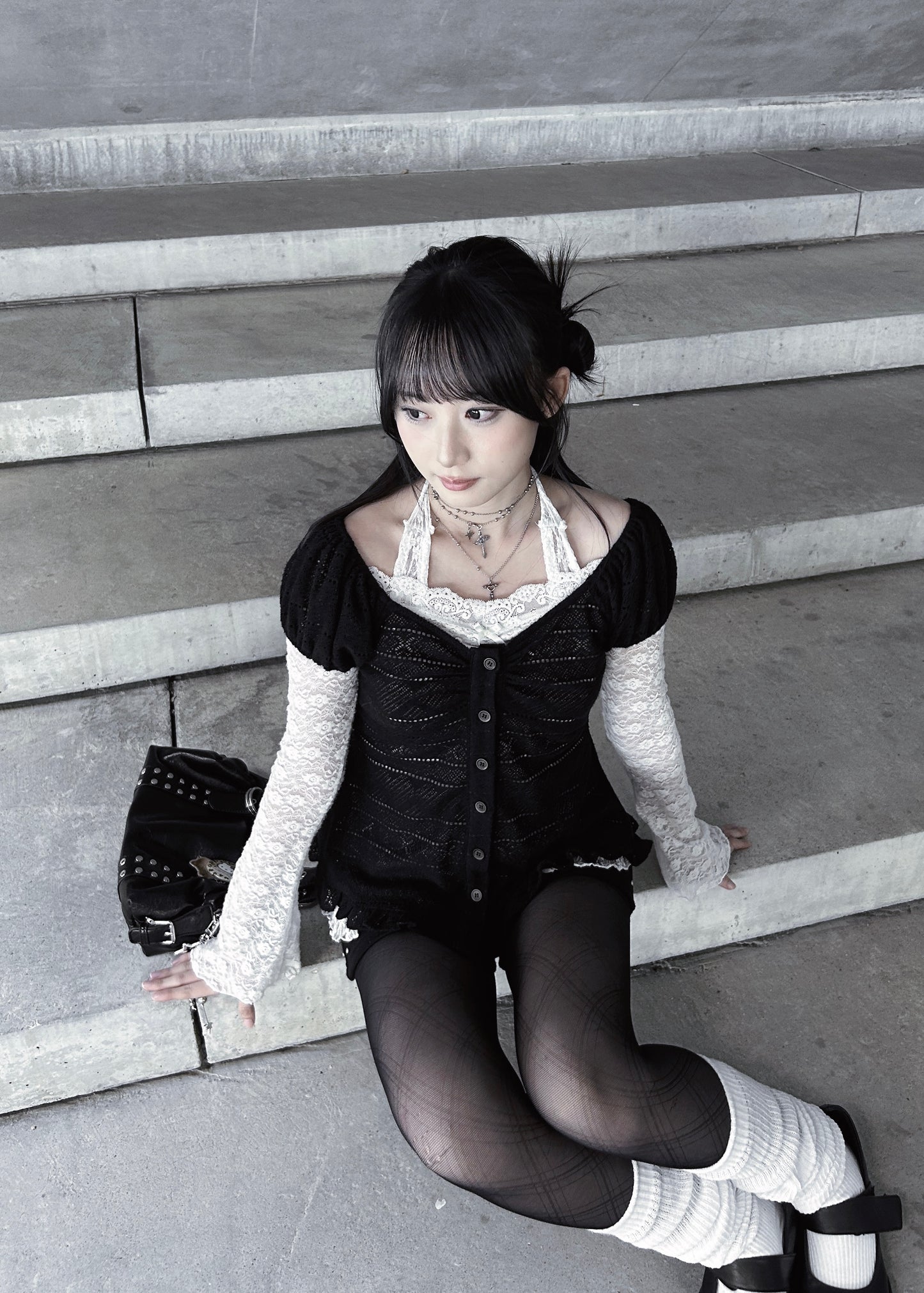 𝐋𝐢𝐬𝐞𝐭𝐭𝐚 𝐋𝐚𝐜𝐞 𝐑𝐮𝐟𝐟𝐥𝐞 𝐇𝐚𝐥𝐭𝐞𝐫 𝐓𝐨𝐩 - 𝐖𝐡𝐢𝐭𝐞