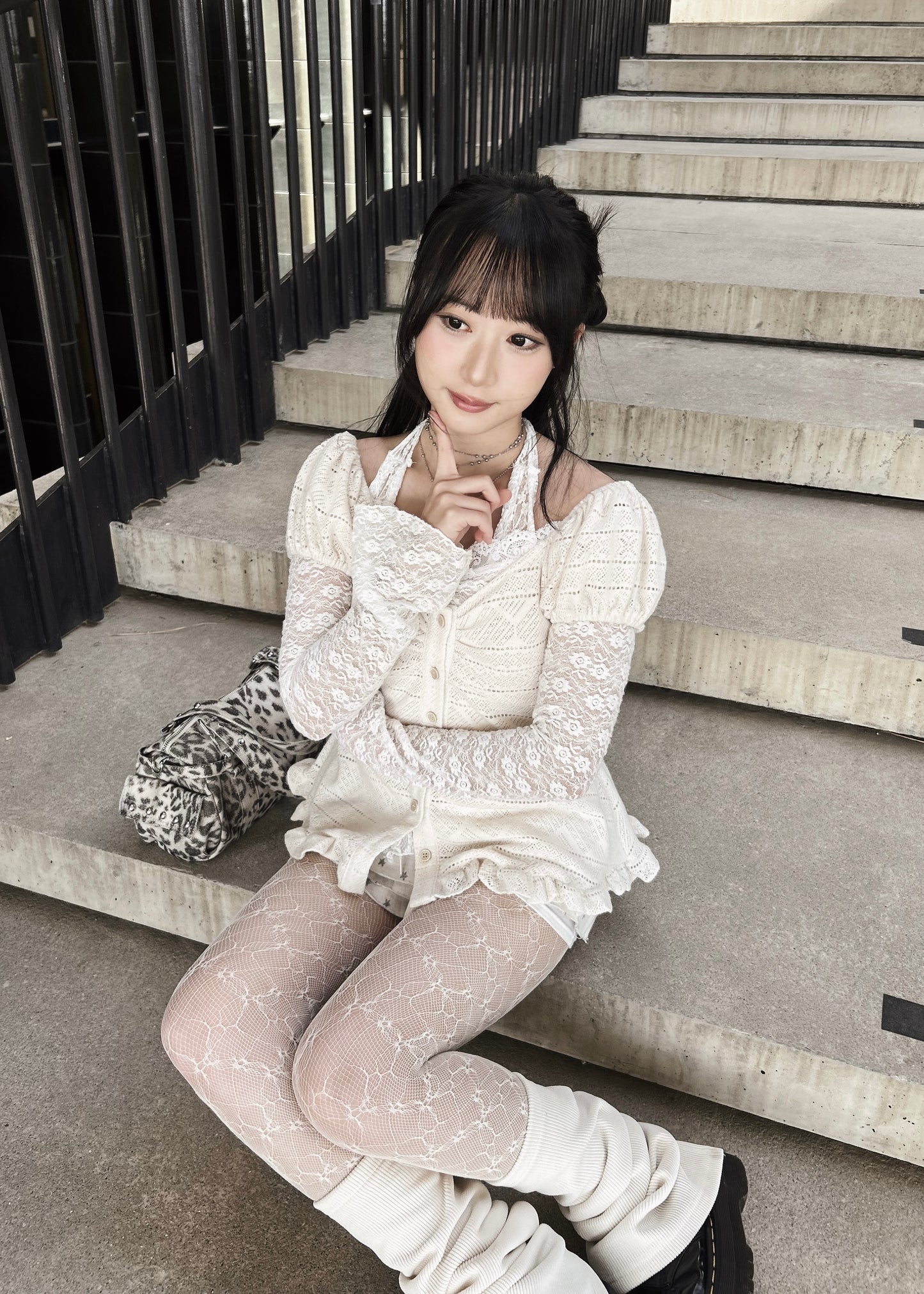 𝐂𝐢𝐧𝐭𝐢𝐚 𝐊𝐧𝐢𝐭 𝐑𝐮𝐟𝐟𝐥𝐞 𝐏𝐮𝐟𝐟 𝐒𝐥𝐞𝐞𝐯𝐞 𝐓𝐨𝐩 - 𝐂𝐫𝐞𝐚𝐦