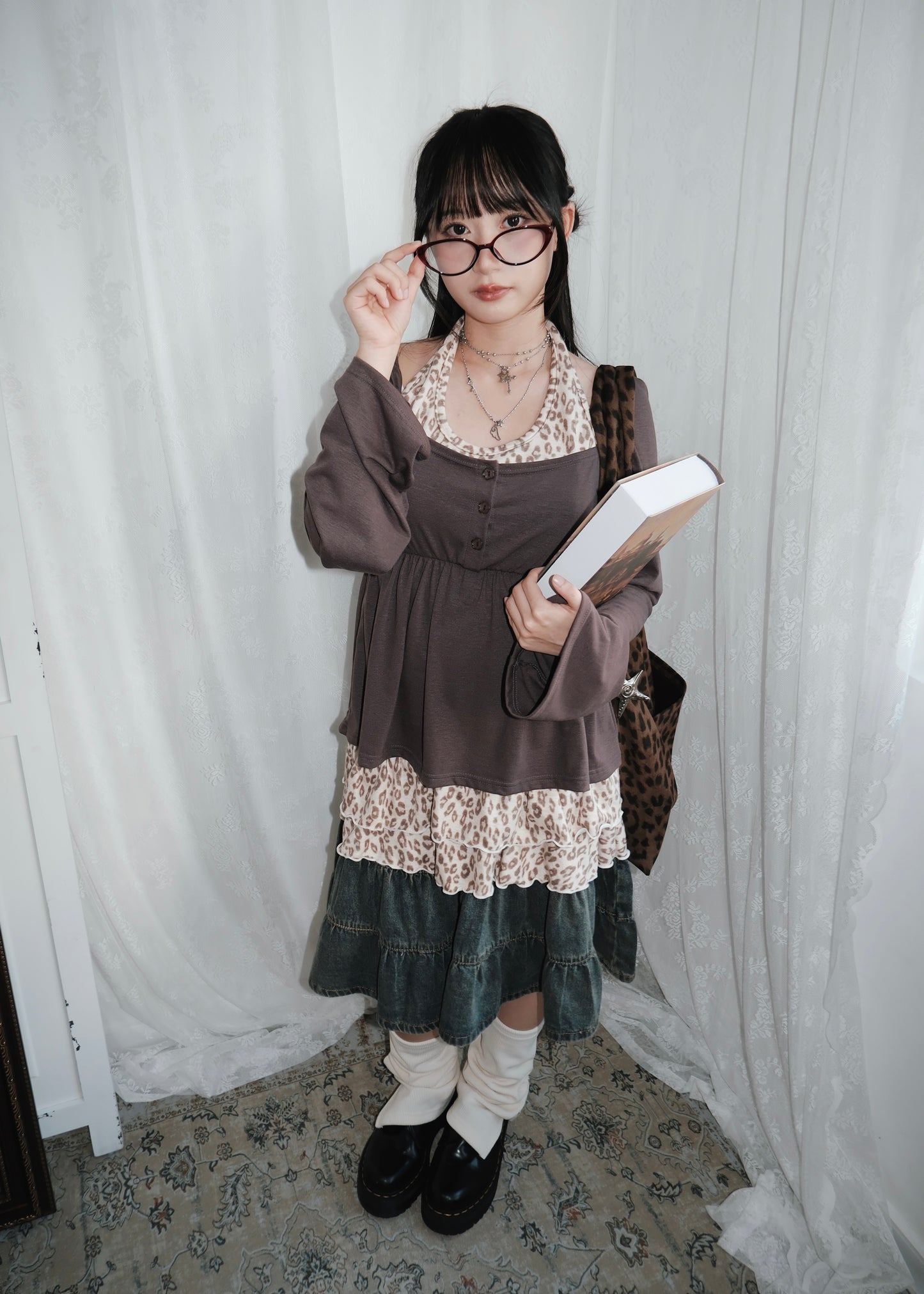 𝐋𝐞𝐨𝐩𝐚𝐫𝐝 𝐑𝐮𝐟𝐟𝐥𝐞 𝐇𝐚𝐥𝐭𝐞𝐫 𝐓𝐨𝐩 - 𝐎𝐚𝐭𝐦𝐞𝐚𝐥