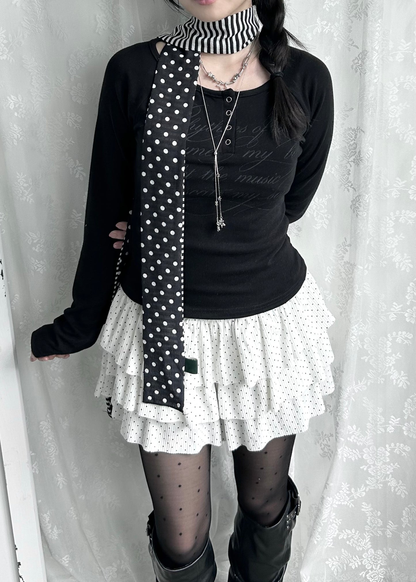 𝐏𝐨𝐥𝐤𝐚 𝐃𝐨𝐭 𝐒𝐭𝐫𝐢𝐩𝐞 𝐒𝐜𝐚𝐫𝐟