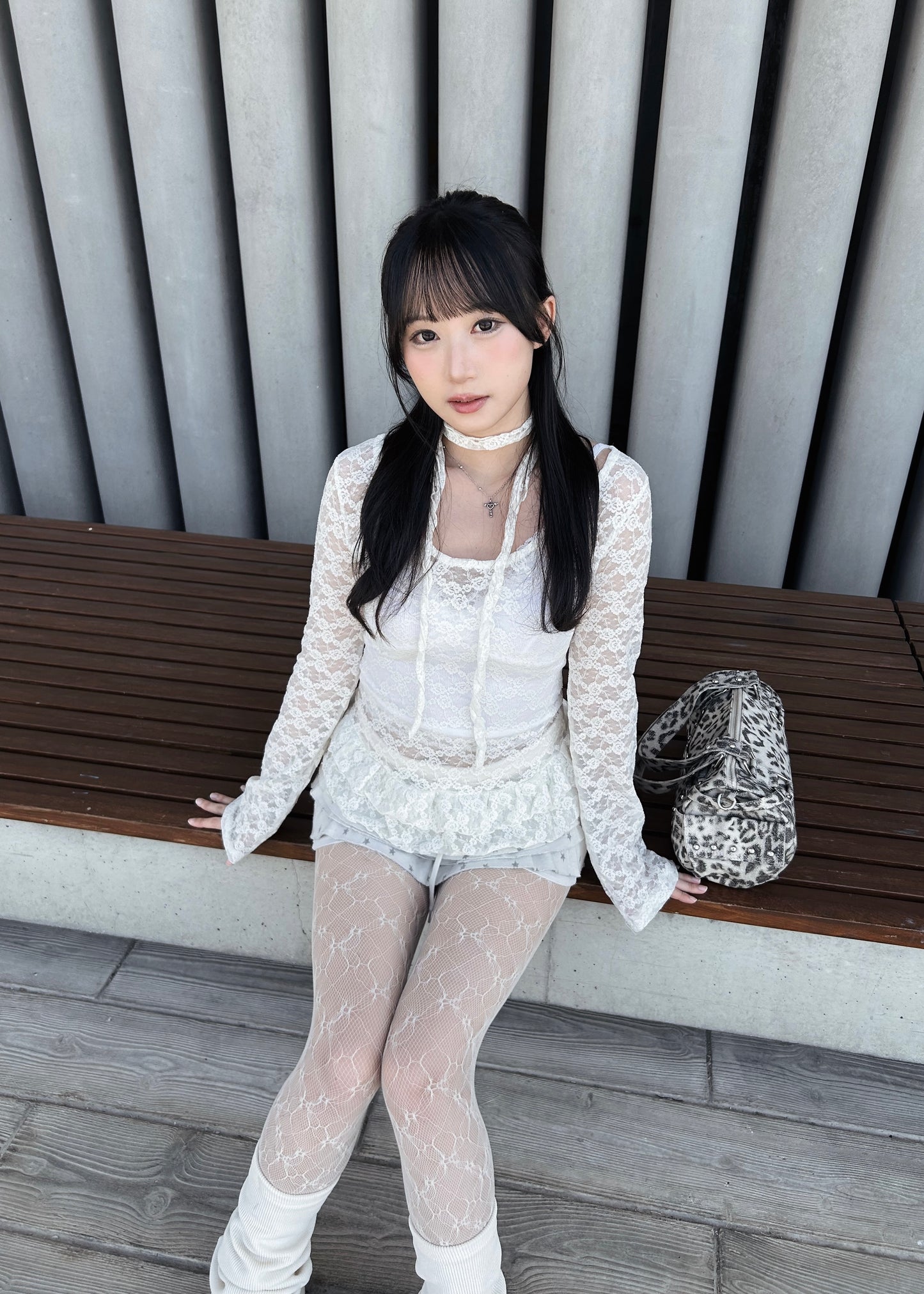 𝐋𝐞𝐭𝐢𝐭𝐢𝐚 𝐋𝐚𝐜𝐞 𝐑𝐮𝐟𝐟𝐥𝐞 𝐓𝐨𝐩 𝐖𝐢𝐭𝐡 𝐒𝐜𝐚𝐫𝐟 - 𝐂𝐫𝐞𝐚𝐦