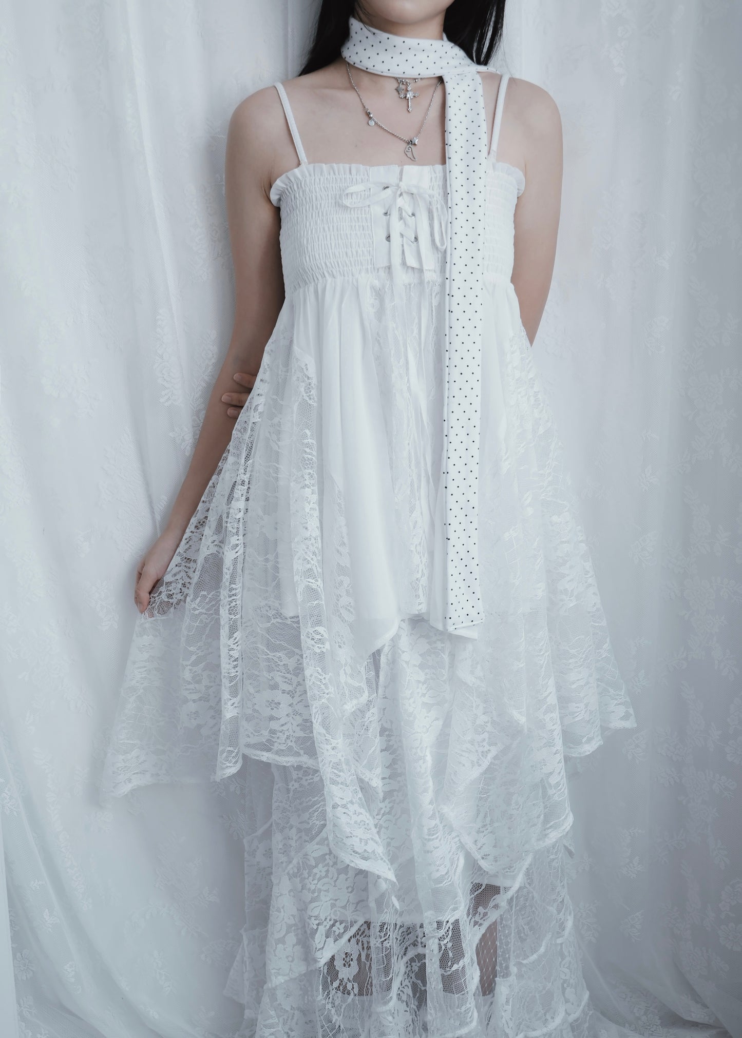 𝐕𝐚𝐥𝐞𝐫𝐢𝐞𝐭𝐭𝐚 𝐋𝐚𝐜𝐞 𝐅𝐚𝐢𝐫𝐲 𝐃𝐫𝐞𝐬𝐬 - 𝐖𝐡𝐢𝐭𝐞