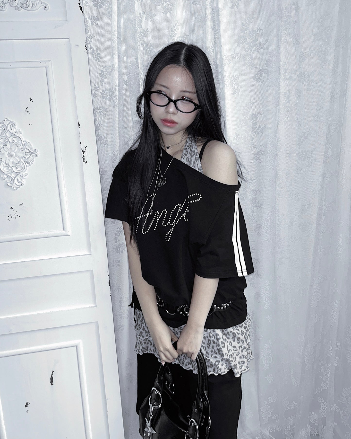 ★ 𝐒𝐭𝐚𝐫 𝐀𝐧𝐠𝐞𝐥 𝐃𝐫𝐨𝐩 𝐒𝐡𝐨𝐮𝐥𝐝𝐞𝐫 𝐓𝐞𝐞 - 𝐁𝐥𝐚𝐜𝐤