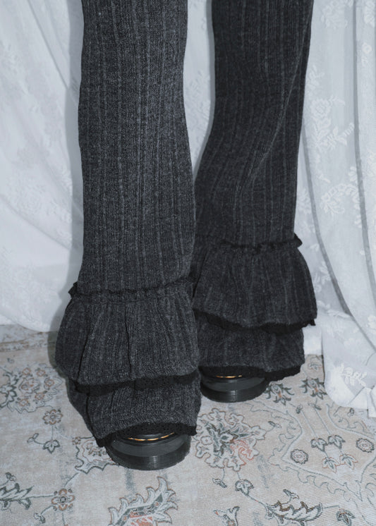 𝐑𝐢𝐬𝐚 𝐋𝐚𝐜𝐞 𝐑𝐮𝐟𝐟𝐥𝐞 𝐏𝐚𝐧𝐭𝐬 - 𝐃𝐚𝐫𝐤 𝐆𝐫𝐞𝐲