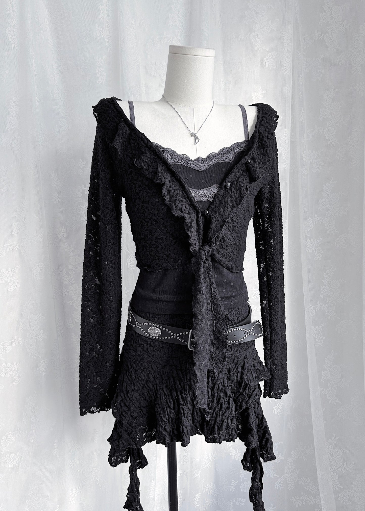 𝐋𝐚𝐜𝐞 𝐏𝐨𝐥𝐤𝐚 𝐃𝐨𝐭 𝐌𝐞𝐬𝐡 𝐓𝐚𝐧𝐤 𝐓𝐨𝐩 - 𝐁𝐥𝐚𝐜𝐤