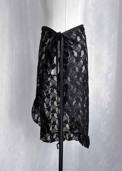 𝐕𝐢𝐧𝐚 𝐋𝐚𝐜𝐞 𝐑𝐮𝐟𝐟𝐥𝐞 𝐋𝐚𝐲𝐞𝐫 𝐒𝐤𝐢𝐫𝐭 - 𝐁𝐥𝐚𝐜𝐤