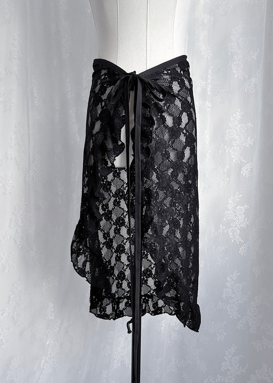 𝐕𝐢𝐧𝐚 𝐋𝐚𝐜𝐞 𝐑𝐮𝐟𝐟𝐥𝐞 𝐋𝐚𝐲𝐞𝐫 𝐒𝐤𝐢𝐫𝐭 - 𝐁𝐥𝐚𝐜𝐤