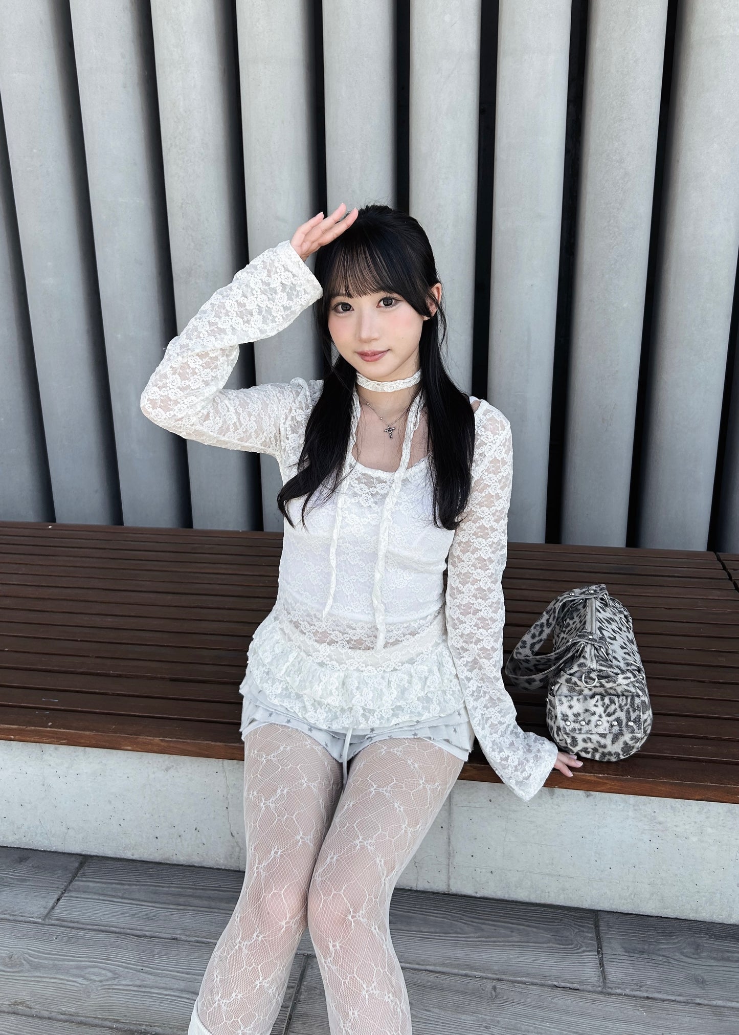 𝐋𝐞𝐭𝐢𝐭𝐢𝐚 𝐋𝐚𝐜𝐞 𝐑𝐮𝐟𝐟𝐥𝐞 𝐓𝐨𝐩 𝐖𝐢𝐭𝐡 𝐒𝐜𝐚𝐫𝐟 - 𝐂𝐫𝐞𝐚𝐦