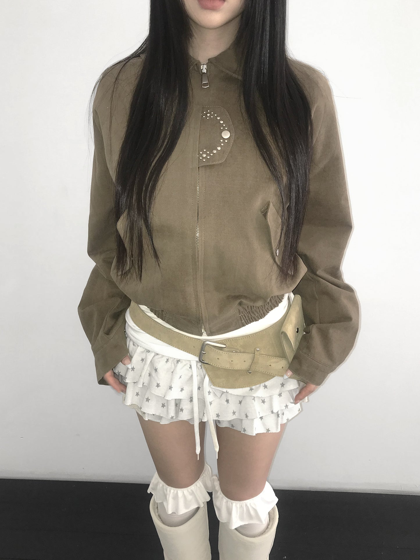 𝐒𝐭𝐚𝐫𝐫𝐲 𝐒𝐤𝐲 𝐑𝐮𝐟𝐟𝐥𝐞 𝐌𝐢𝐧𝐢 𝐒𝐤𝐨𝐫𝐭 - 𝐂𝐫𝐞𝐚𝐦