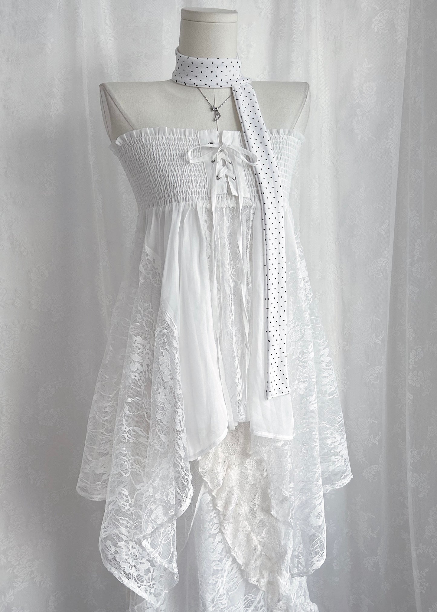 𝐕𝐚𝐥𝐞𝐫𝐢𝐞𝐭𝐭𝐚 𝐋𝐚𝐜𝐞 𝐅𝐚𝐢𝐫𝐲 𝐃𝐫𝐞𝐬𝐬 - 𝐖𝐡𝐢𝐭𝐞