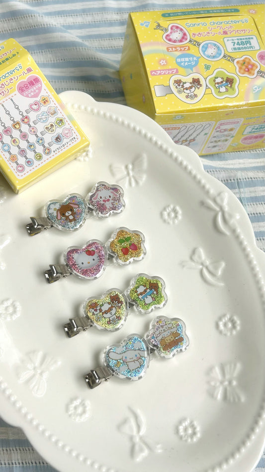 ☆現貨指定款☆ SANRIO Y2K復古吊飾&心心髮夾 盲盒