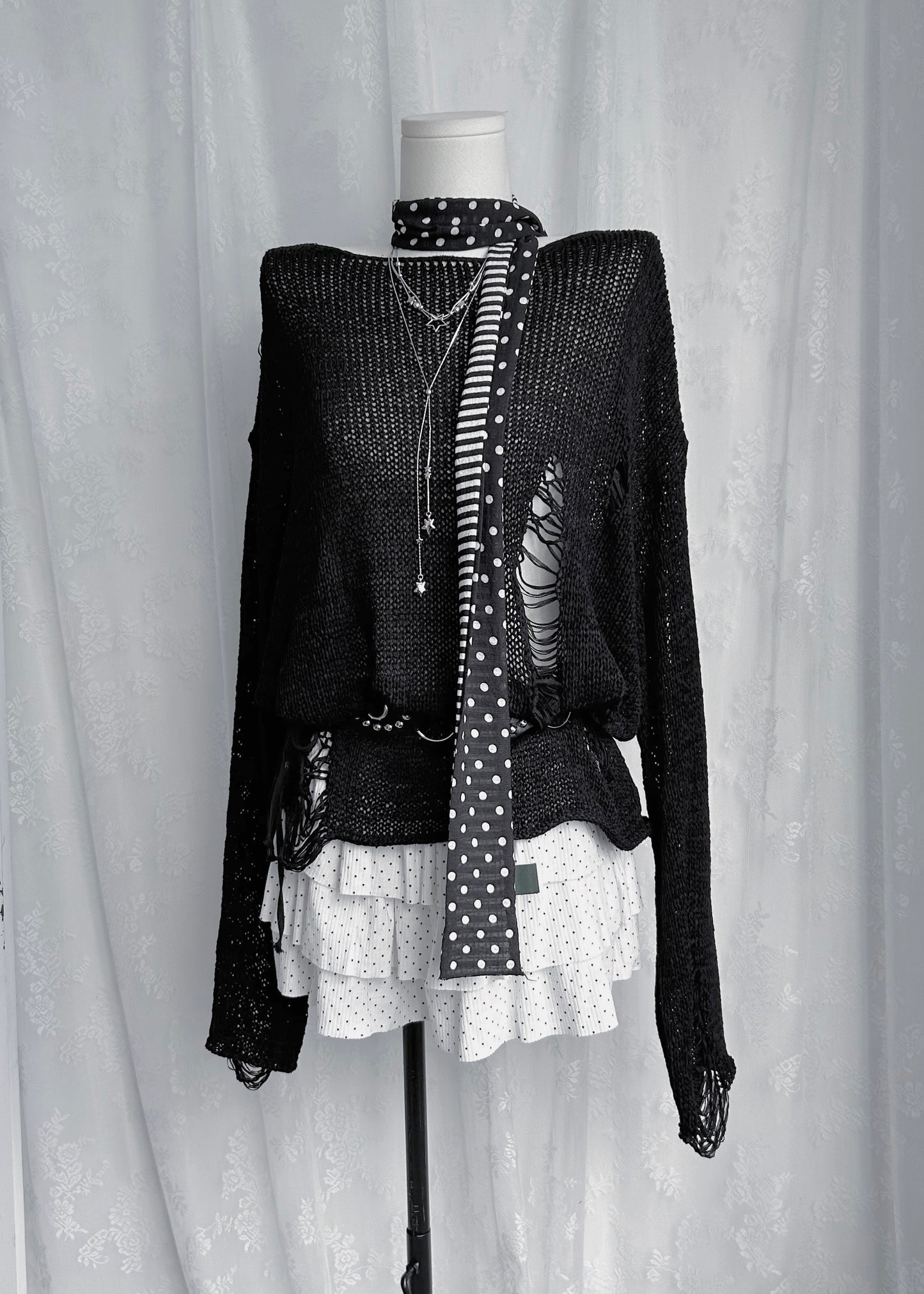 𝐏𝐨𝐥𝐤𝐚 𝐃𝐨𝐭 𝐒𝐭𝐫𝐢𝐩𝐞 𝐒𝐜𝐚𝐫𝐟