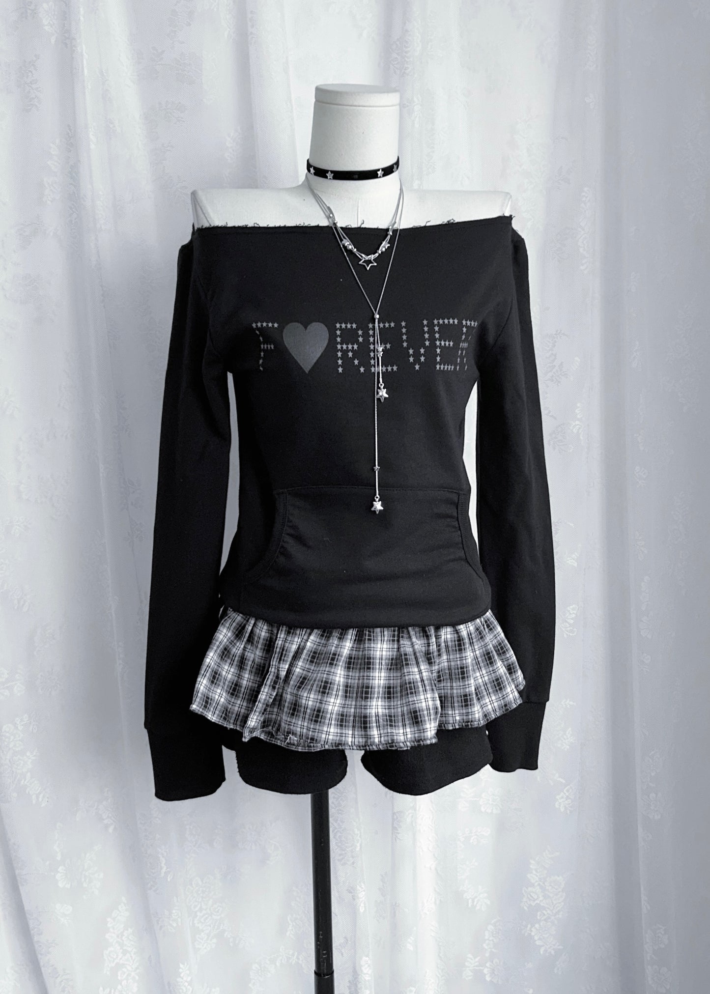𝐅♥𝐑𝐄𝐕𝐄𝐑 𝐎𝐟𝐟 𝐒𝐡𝐨𝐮𝐥𝐝𝐞𝐫 𝐓𝐨𝐩 - 𝐁𝐥𝐚𝐜𝐤