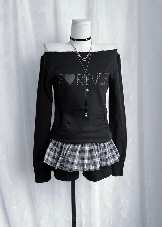 𝐅♥𝐑𝐄𝐕𝐄𝐑 𝐎𝐟𝐟 𝐒𝐡𝐨𝐮𝐥𝐝𝐞𝐫 𝐓𝐨𝐩 - 𝐁𝐥𝐚𝐜𝐤