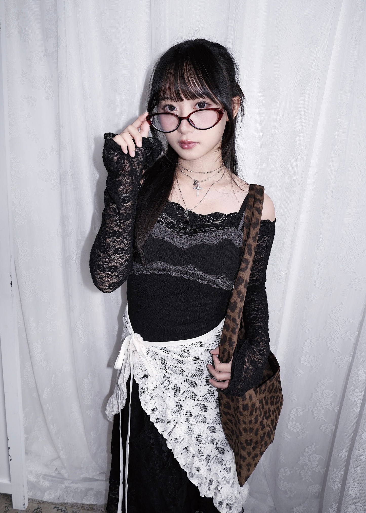 𝐋𝐚𝐜𝐞 𝐏𝐨𝐥𝐤𝐚 𝐃𝐨𝐭 𝐌𝐞𝐬𝐡 𝐓𝐚𝐧𝐤 𝐓𝐨𝐩 - 𝐁𝐥𝐚𝐜𝐤