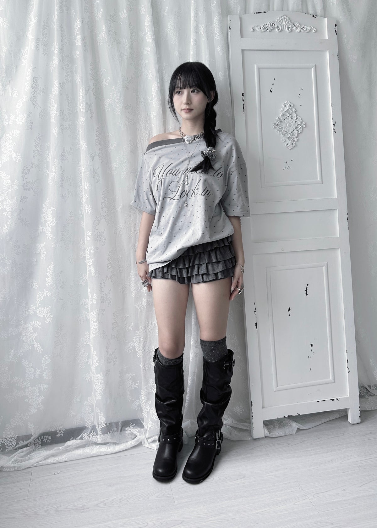 𝐑𝐢𝐭𝐚 𝐒𝐭𝐚𝐫 𝐎𝐟𝐟 𝐒𝐡𝐨𝐮𝐥𝐝𝐞𝐫 𝐓𝐨𝐩 - 𝐆𝐫𝐞𝐲