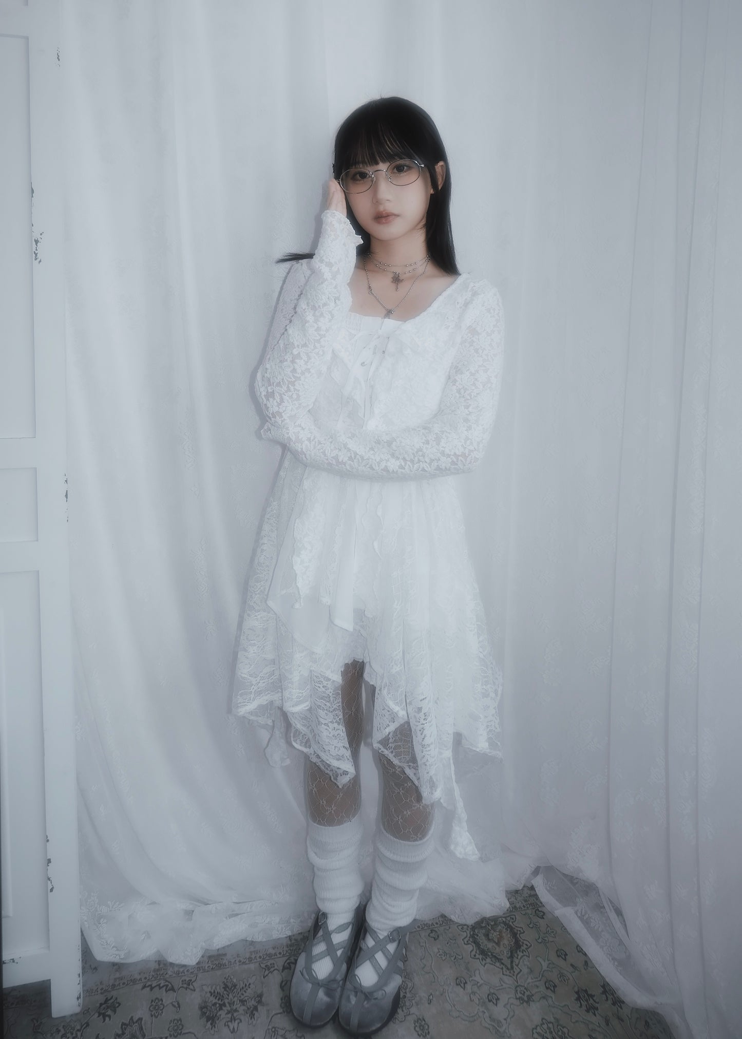 𝐕𝐚𝐥𝐞𝐫𝐢𝐞𝐭𝐭𝐚 𝐋𝐚𝐜𝐞 𝐅𝐚𝐢𝐫𝐲 𝐃𝐫𝐞𝐬𝐬 - 𝐖𝐡𝐢𝐭𝐞