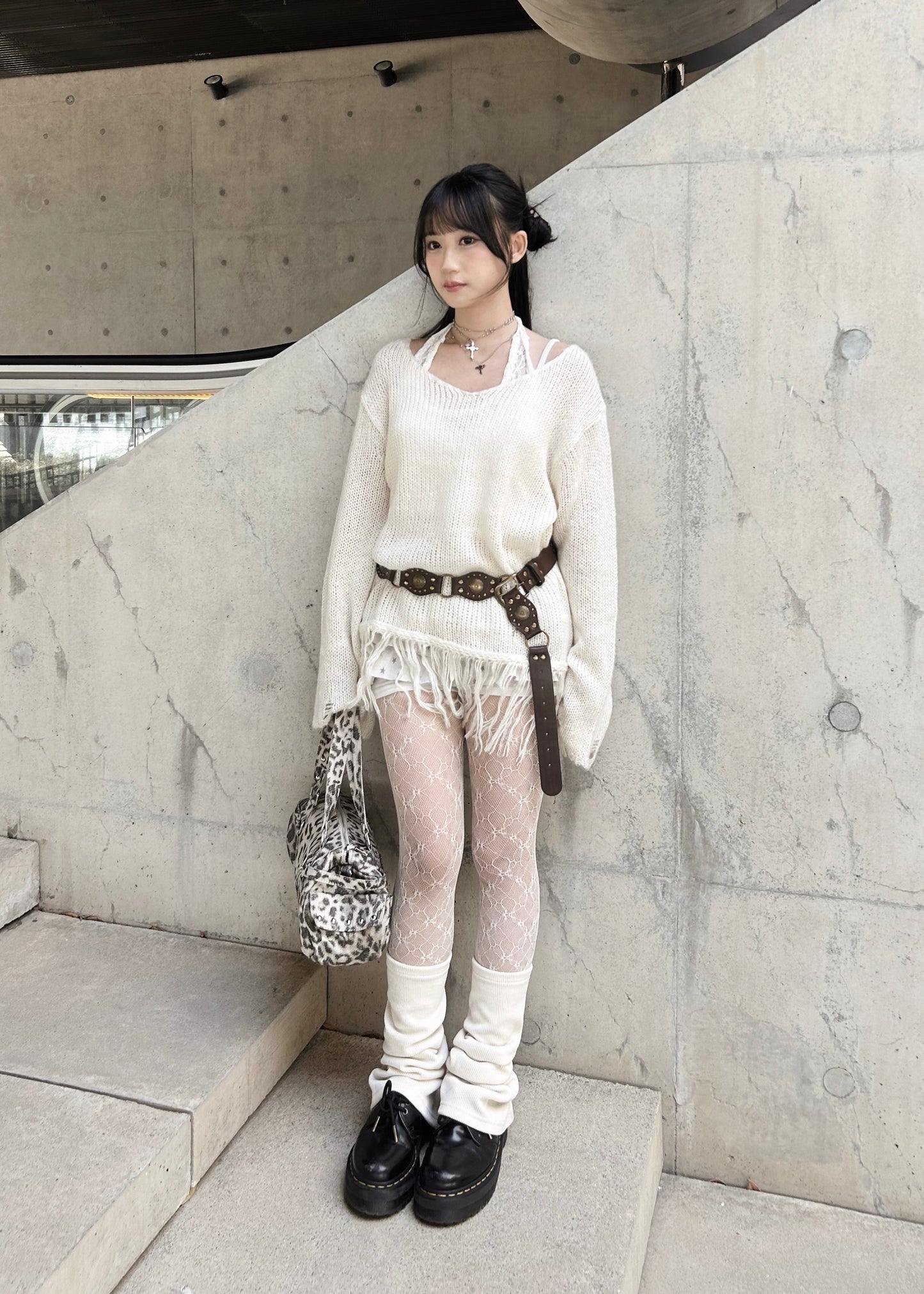 𝐕 𝐍𝐞𝐜𝐤 𝐅𝐫𝐢𝐧𝐠𝐞𝐝 𝐊𝐧𝐢𝐭 𝐒𝐰𝐞𝐚𝐭𝐞𝐫 - 𝐂𝐫𝐞𝐚𝐦