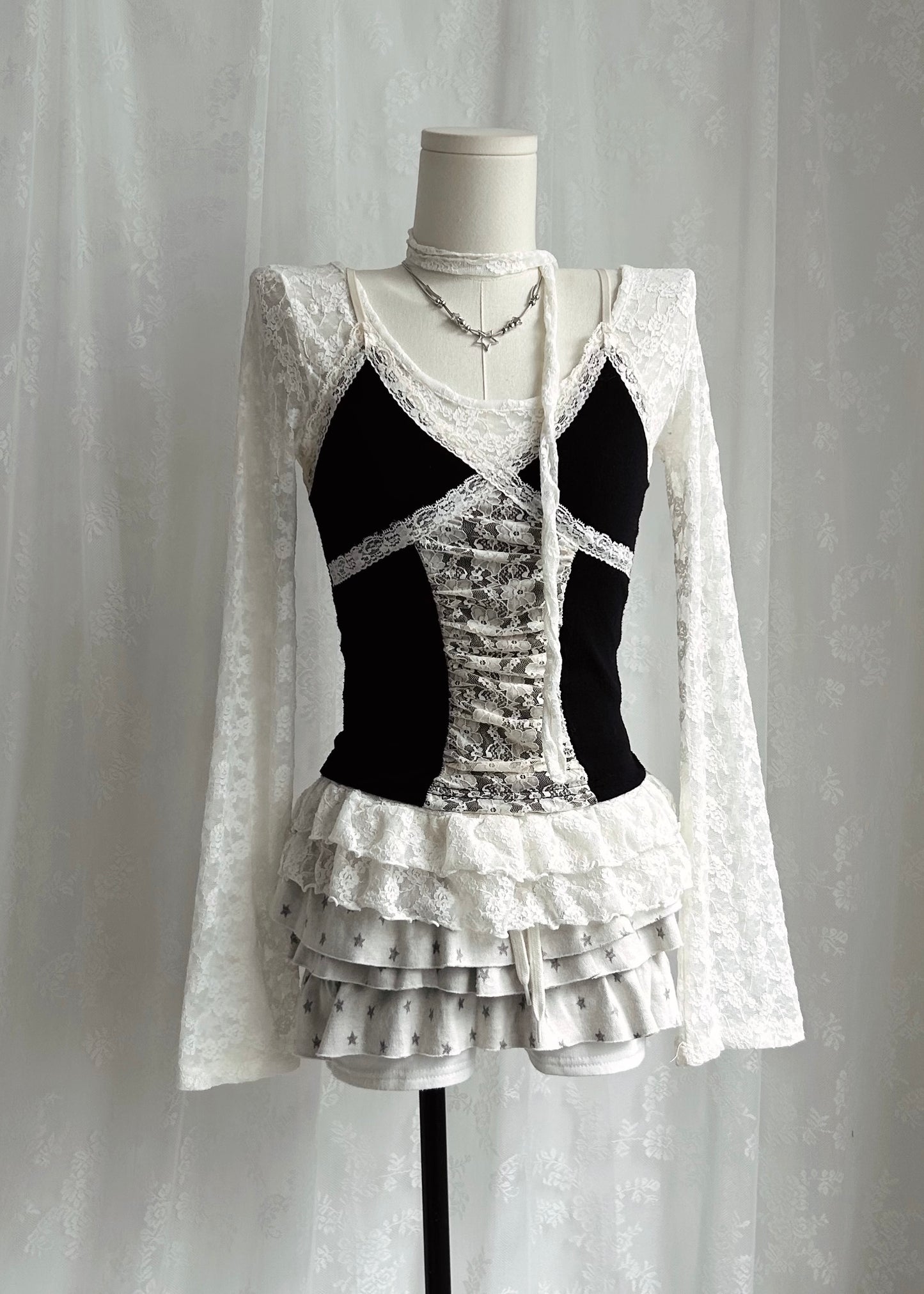 𝐒𝐭𝐚𝐫𝐫𝐲 𝐒𝐤𝐲 𝐑𝐮𝐟𝐟𝐥𝐞 𝐌𝐢𝐧𝐢 𝐒𝐤𝐨𝐫𝐭 - 𝐂𝐫𝐞𝐚𝐦