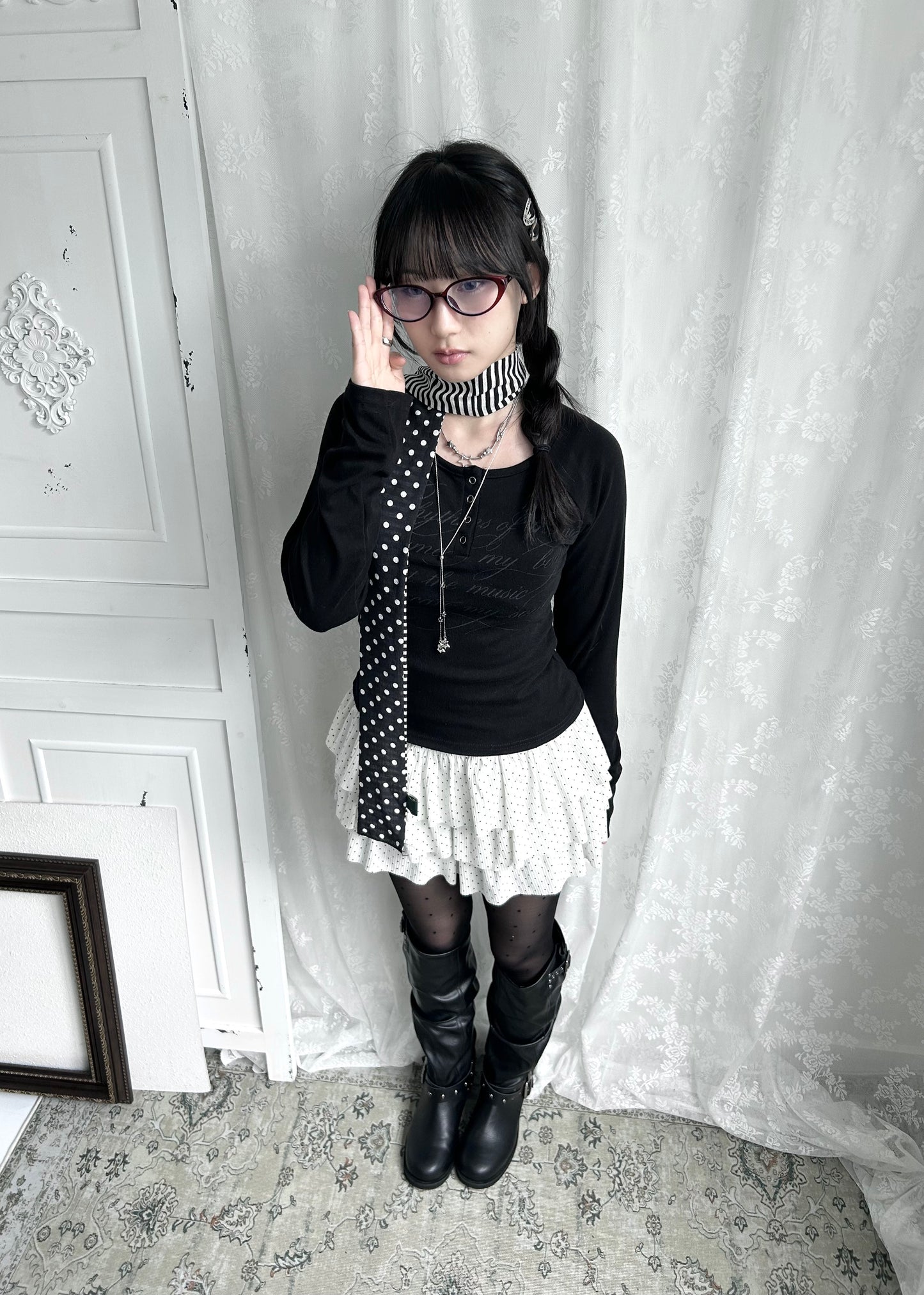 𝐏𝐨𝐥𝐤𝐚 𝐃𝐨𝐭 𝐒𝐭𝐫𝐢𝐩𝐞 𝐒𝐜𝐚𝐫𝐟