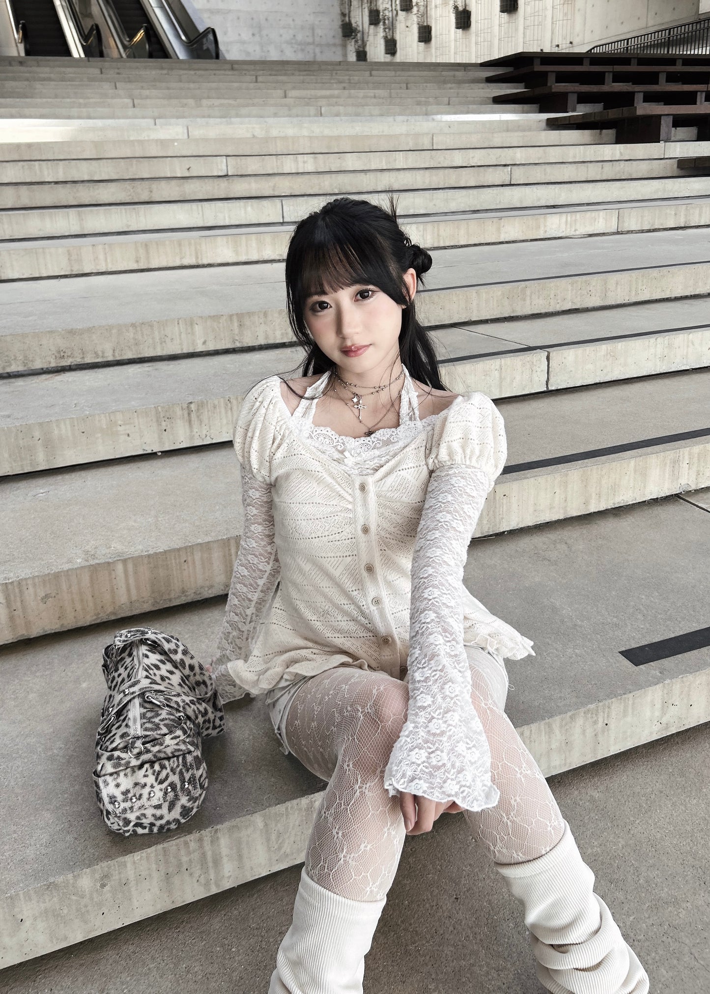 𝐂𝐢𝐧𝐭𝐢𝐚 𝐊𝐧𝐢𝐭 𝐑𝐮𝐟𝐟𝐥𝐞 𝐏𝐮𝐟𝐟 𝐒𝐥𝐞𝐞𝐯𝐞 𝐓𝐨𝐩 - 𝐂𝐫𝐞𝐚𝐦