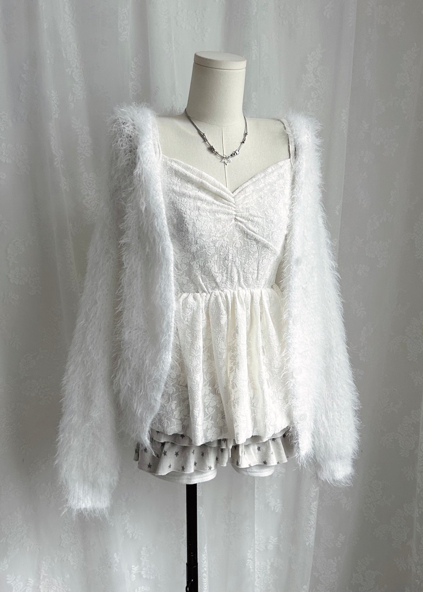 𝐒𝐭𝐚𝐫𝐫𝐲 𝐒𝐤𝐲 𝐑𝐮𝐟𝐟𝐥𝐞 𝐌𝐢𝐧𝐢 𝐒𝐤𝐨𝐫𝐭 - 𝐂𝐫𝐞𝐚𝐦