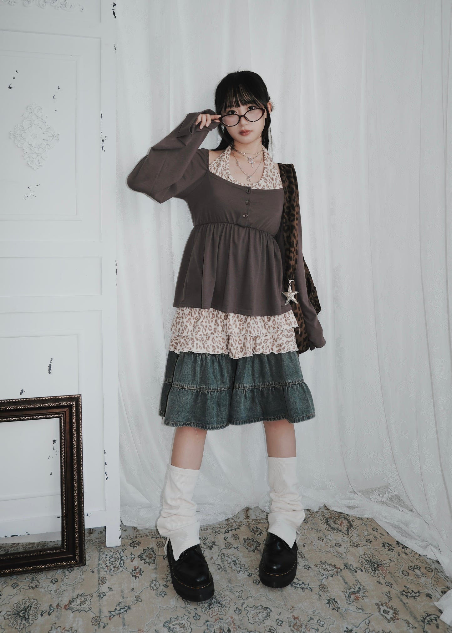 𝐌𝐢𝐤𝐚 𝐅𝐥𝐨𝐰𝐞𝐫 𝐏𝐮𝐟𝐟 𝐒𝐥𝐞𝐞𝐯𝐞 𝐓𝐨𝐩 - 𝐌𝐨𝐜𝐡𝐚