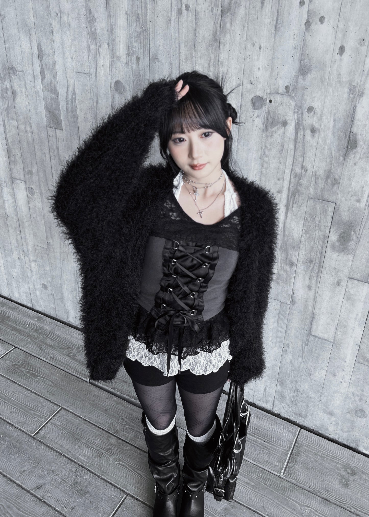 𝐌𝐨 𝐌𝐨 𝐕 𝐍𝐞𝐜𝐤 𝐂𝐚𝐫𝐝𝐢𝐠𝐚𝐧 - 𝐁𝐥𝐚𝐜𝐤