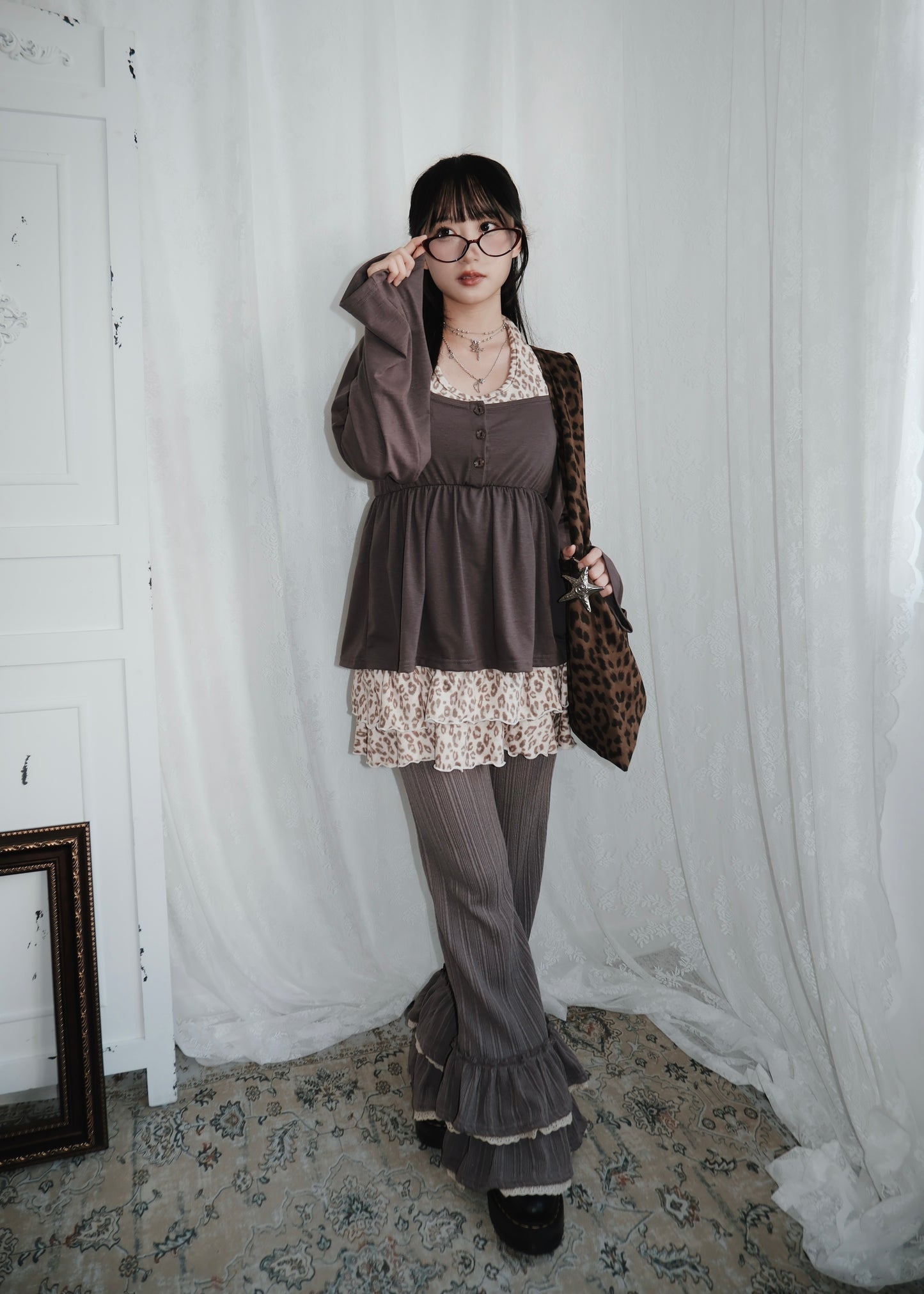 𝐌𝐢𝐤𝐚 𝐅𝐥𝐨𝐰𝐞𝐫 𝐏𝐮𝐟𝐟 𝐒𝐥𝐞𝐞𝐯𝐞 𝐓𝐨𝐩 - 𝐌𝐨𝐜𝐡𝐚