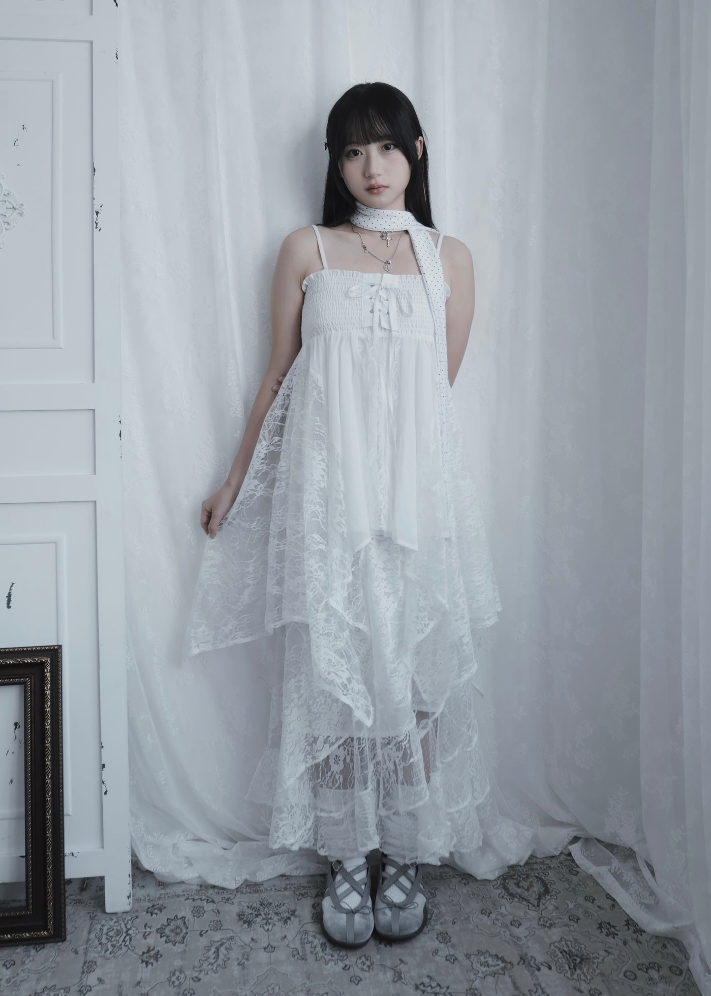 𝐕𝐚𝐥𝐞𝐫𝐢𝐞𝐭𝐭𝐚 𝐋𝐚𝐜𝐞 𝐅𝐚𝐢𝐫𝐲 𝐃𝐫𝐞𝐬𝐬 - 𝐖𝐡𝐢𝐭𝐞