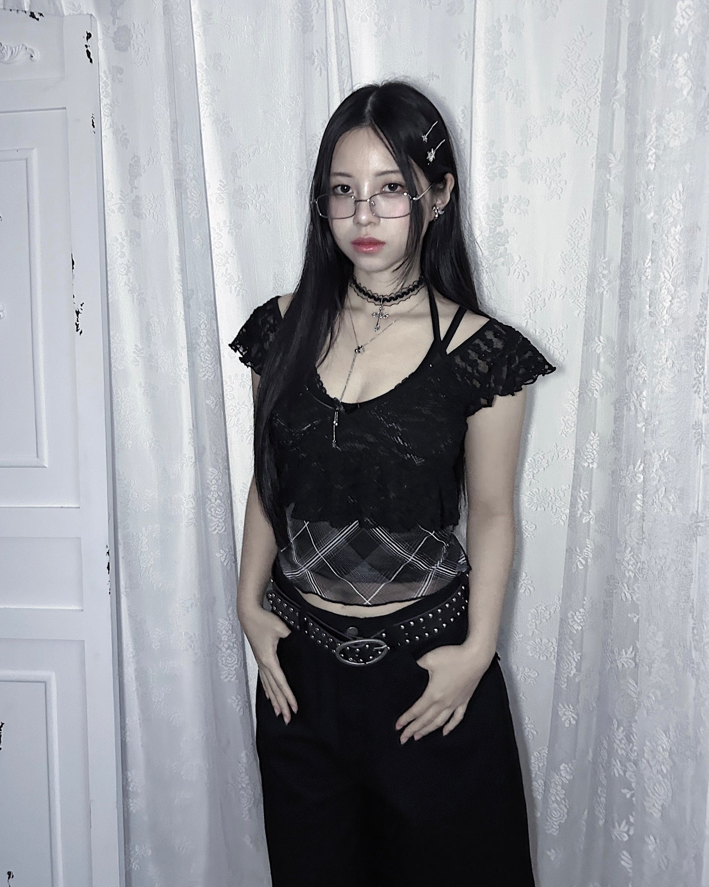 𝐒𝐢𝐞𝐧𝐚 𝐂𝐡𝐞𝐜𝐤𝐞𝐝 𝐌𝐞𝐬𝐡 𝐇𝐚𝐥𝐭𝐞𝐫 𝐓𝐚𝐧𝐤 - 𝐁𝐥𝐚𝐜𝐤
