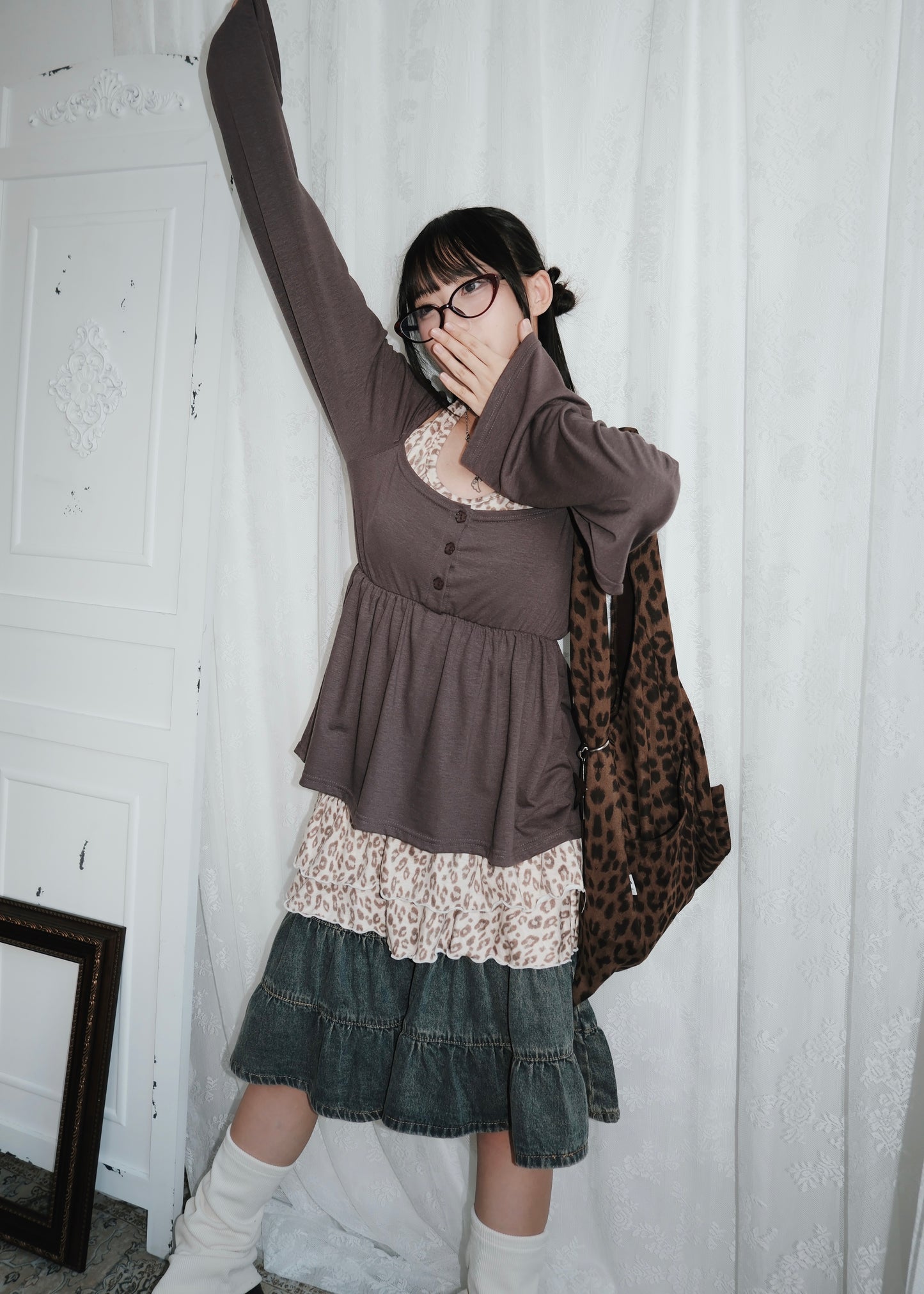 𝐌𝐢𝐤𝐚 𝐅𝐥𝐨𝐰𝐞𝐫 𝐏𝐮𝐟𝐟 𝐒𝐥𝐞𝐞𝐯𝐞 𝐓𝐨𝐩 - 𝐌𝐨𝐜𝐡𝐚