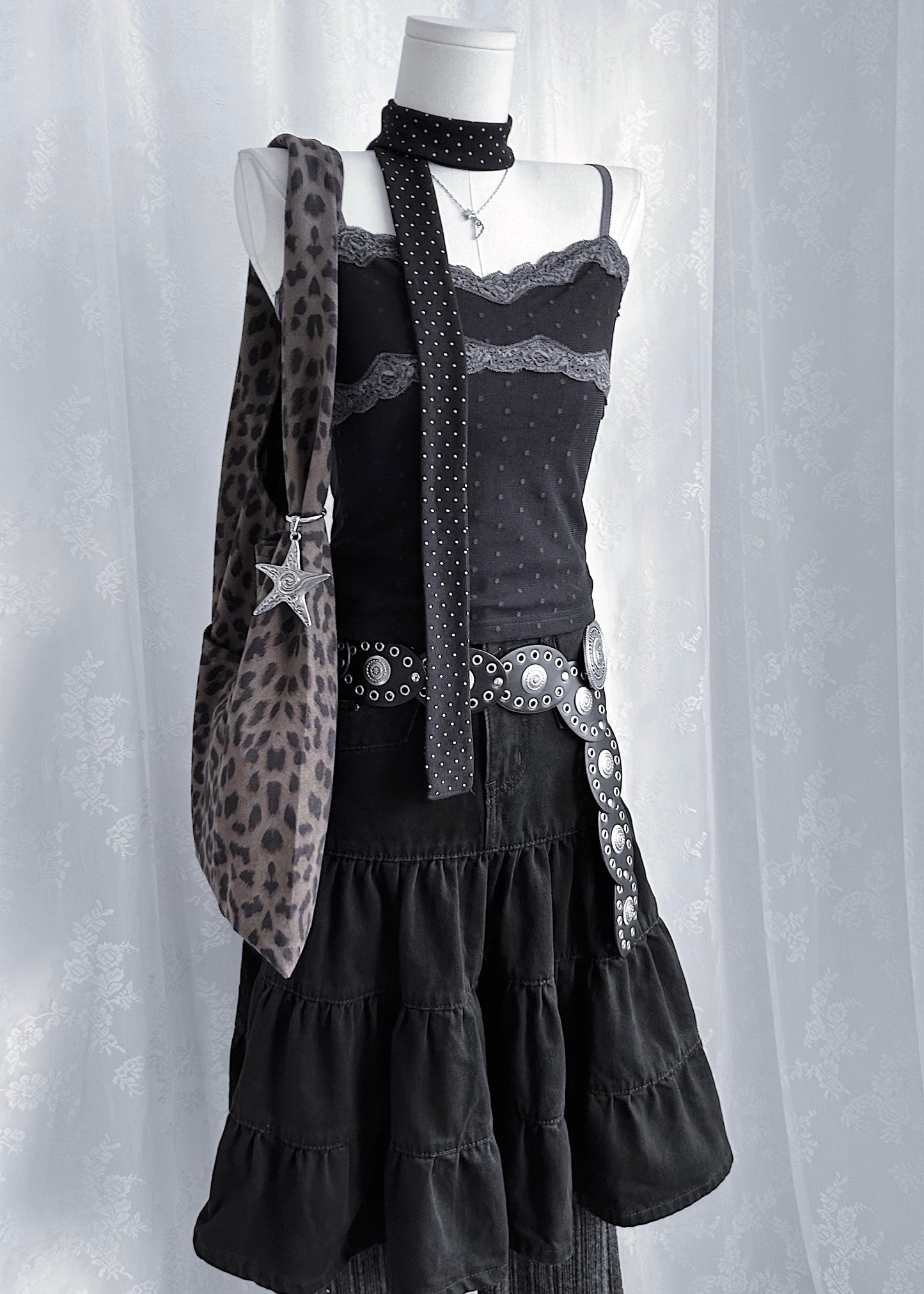 𝐋𝐚𝐜𝐞 𝐏𝐨𝐥𝐤𝐚 𝐃𝐨𝐭 𝐌𝐞𝐬𝐡 𝐓𝐚𝐧𝐤 𝐓𝐨𝐩 - 𝐁𝐥𝐚𝐜𝐤